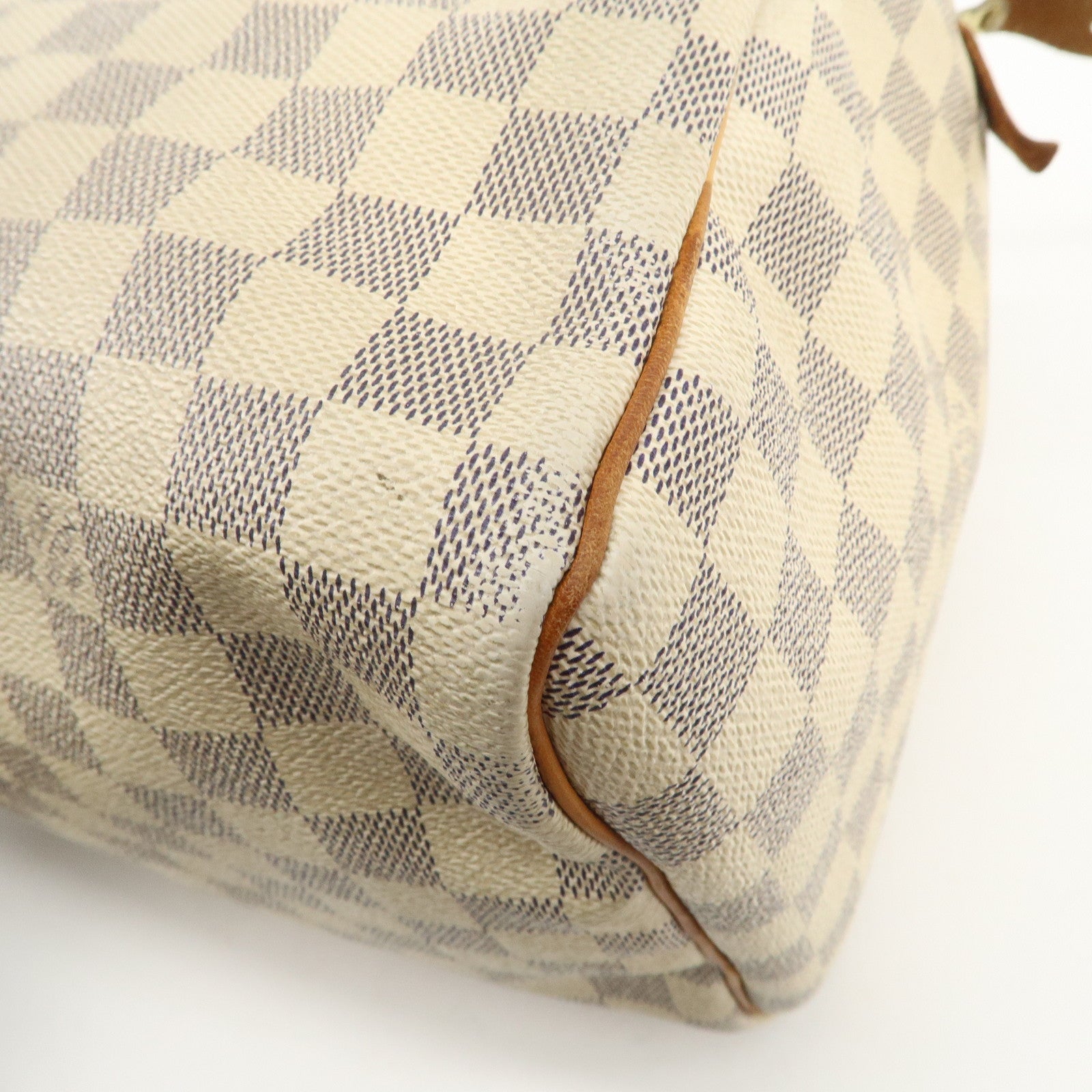 Louis Vuitton Damier Azur Speedy 30 Hand Bag Boston Bag N41533 Used