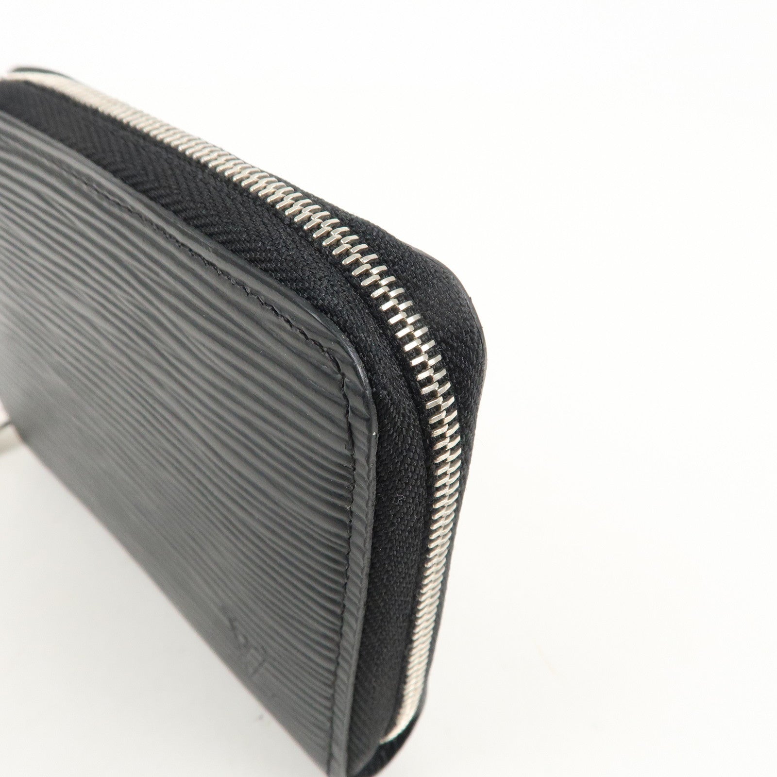 Louis Vuitton Epi Leather Zippy Coin Case Wallet Noir M60152 Used