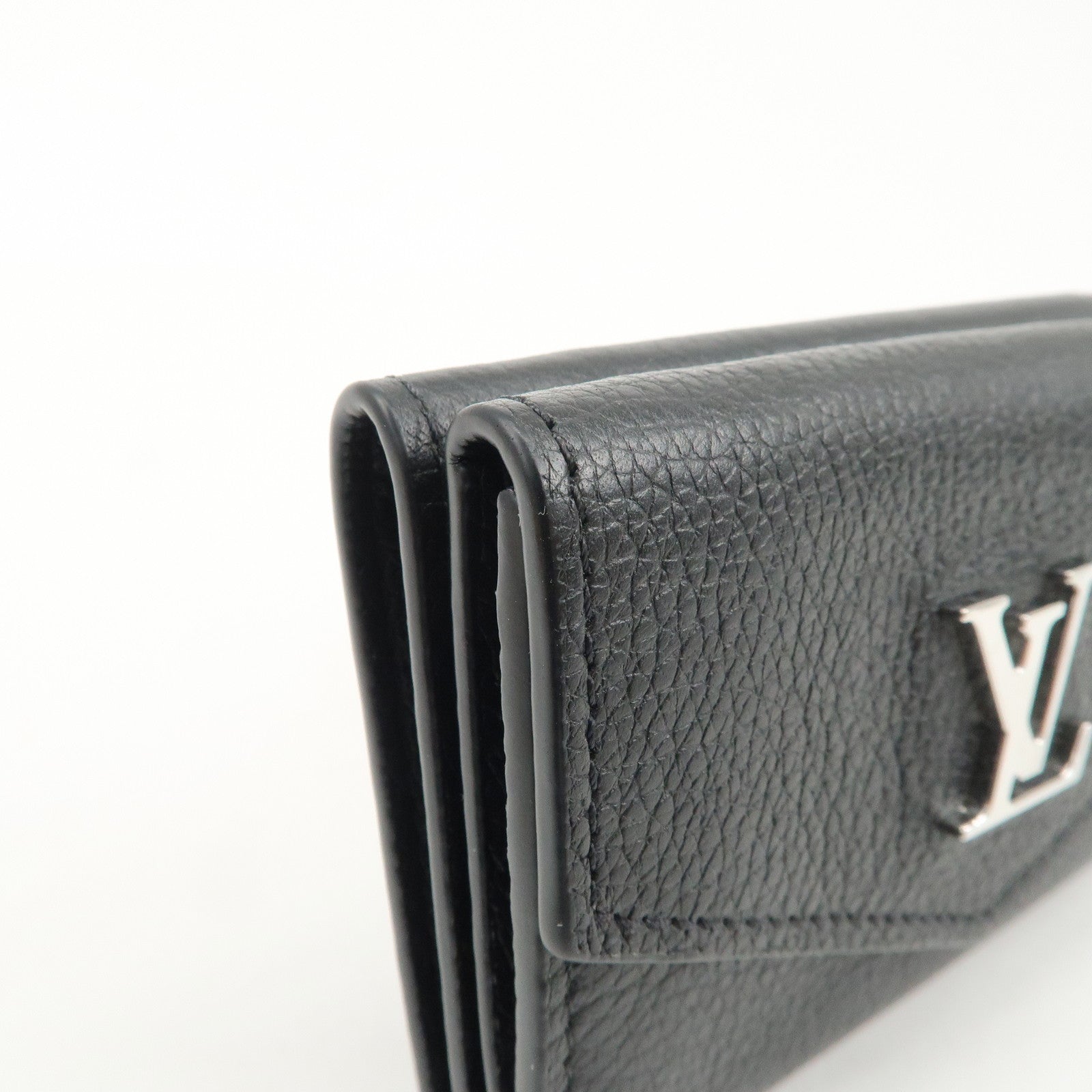 Louis Vuitton Lock Me Portefeuille Lock Mini Wallet Noir M63921 Used