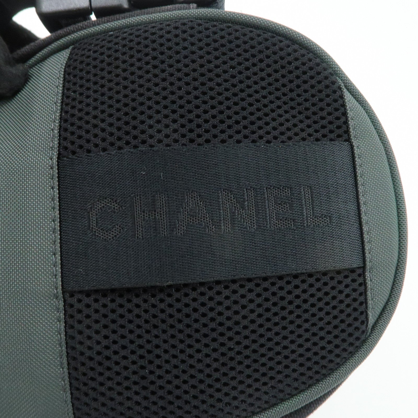 CHANEL COCO Mark Sport Canvas Shoulder Bag Black A23300 Used
