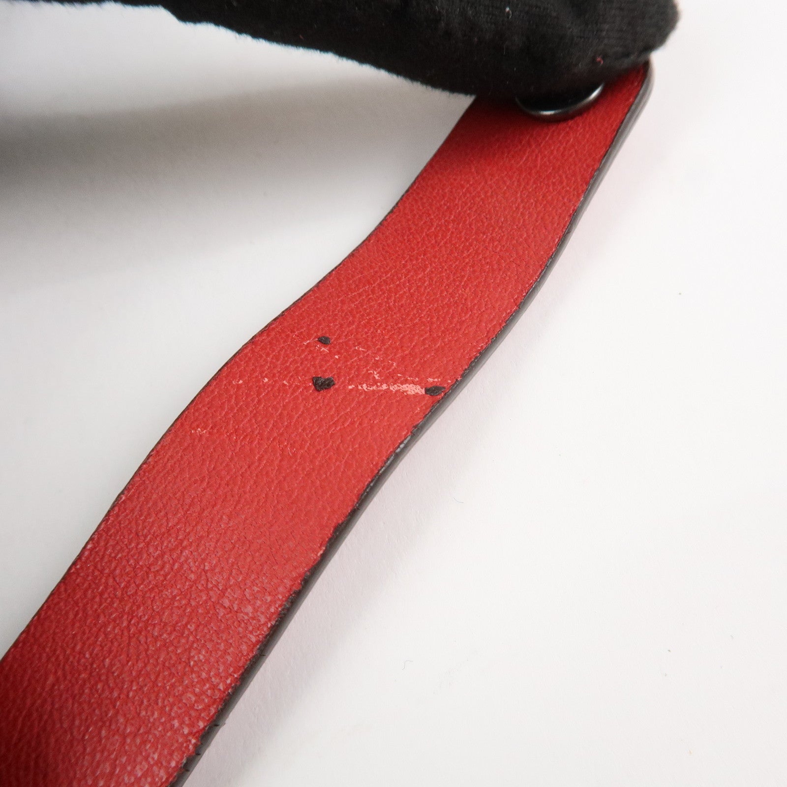 LOEWE Anagram Leather Suede Amazona 28 Hand Bag Orange Red