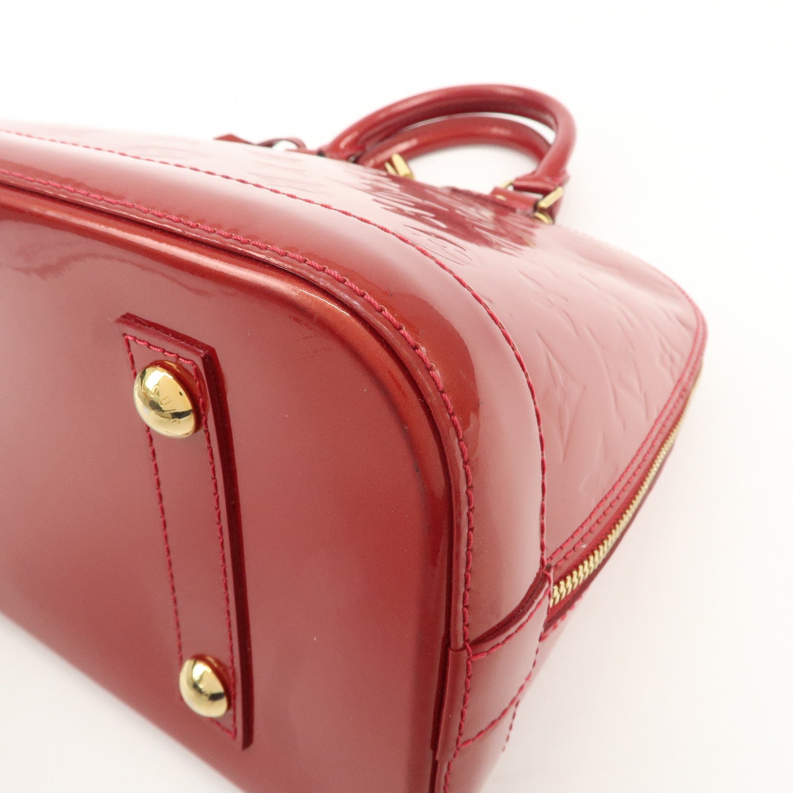 Louis Vuitton Monogram Vernis Alma PM Bag Pomme d'Amour M90096 Used