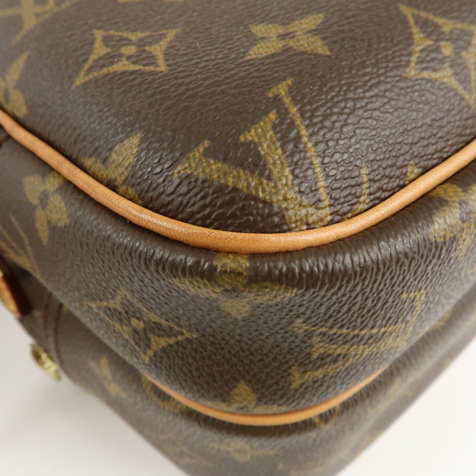 Louis Vuitton Monogram Reporter PM Shoulder Bag Brown M45254 Used