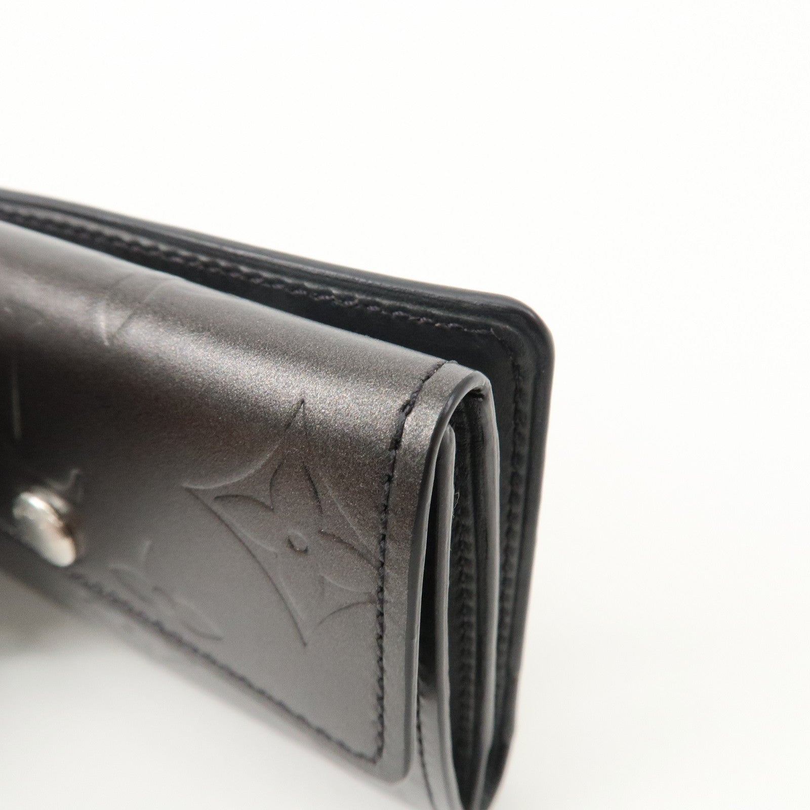 Louis Vuitton Monogram Matte Ludlow Coin Case Noir M65122 Used