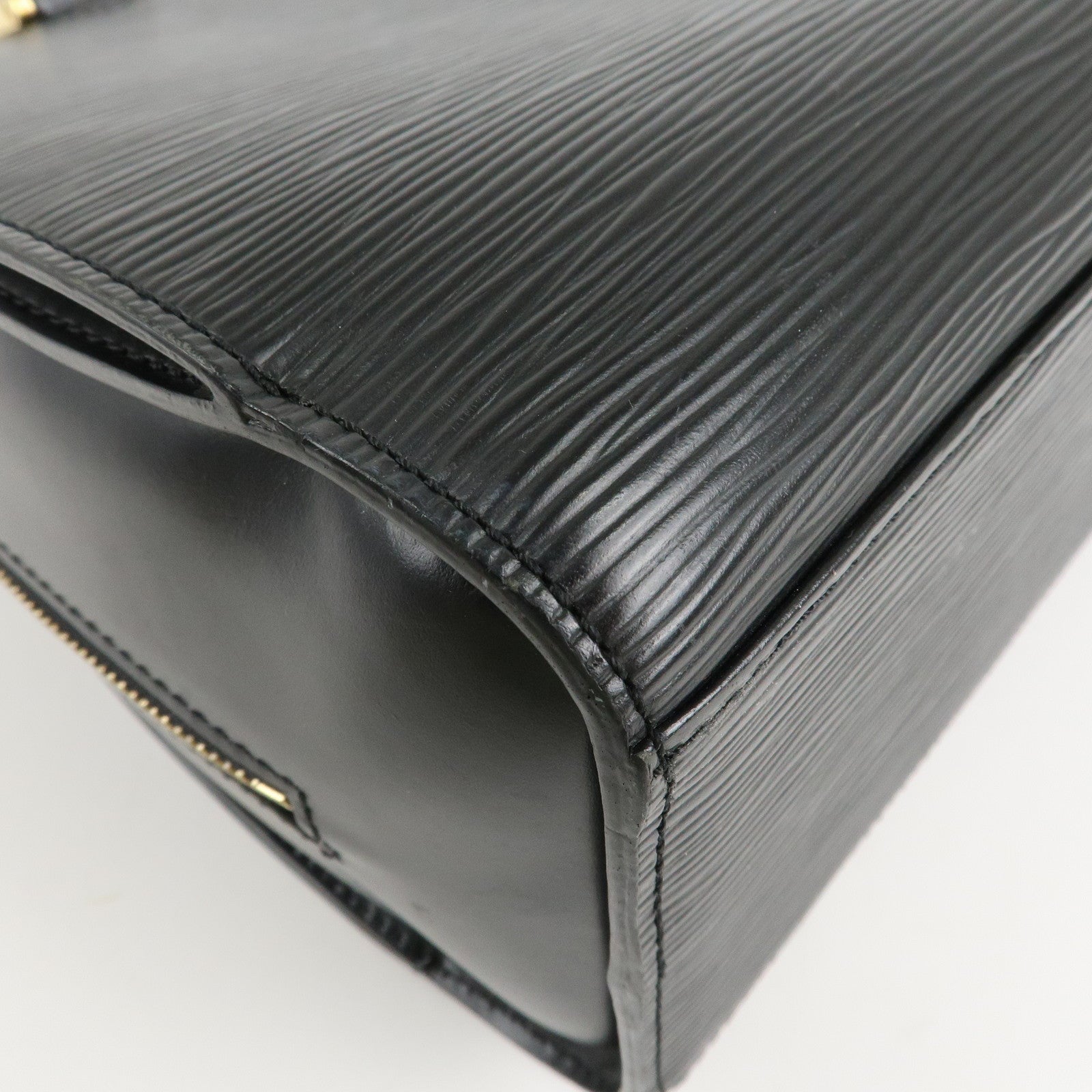 Louis Vuitton Epi Pont Neuf Hand Bag Gold HDW Noir Black M52052 Used