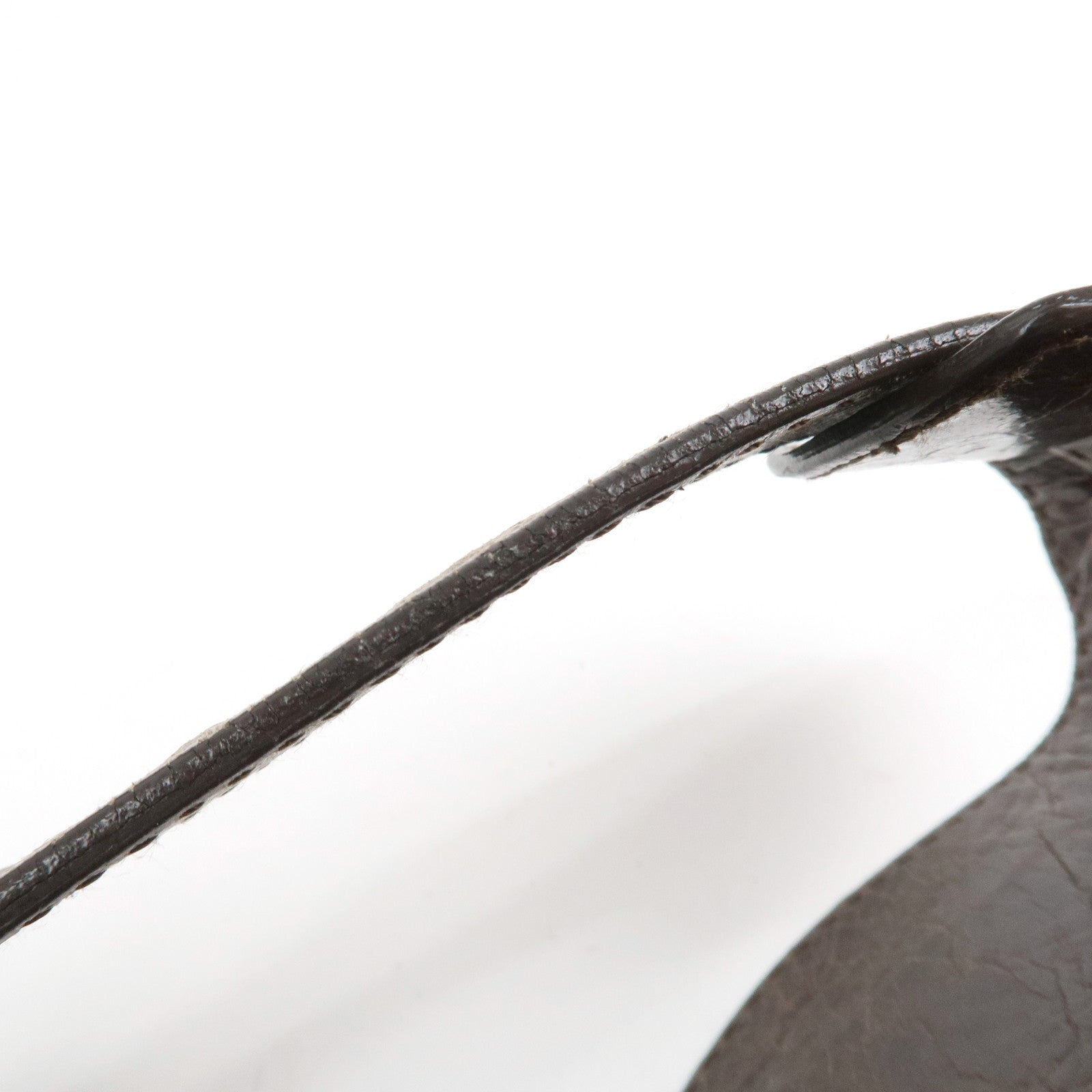 BALENCIAGA The First Leather 2Way Bag Hand Bag Brown 103208 Used