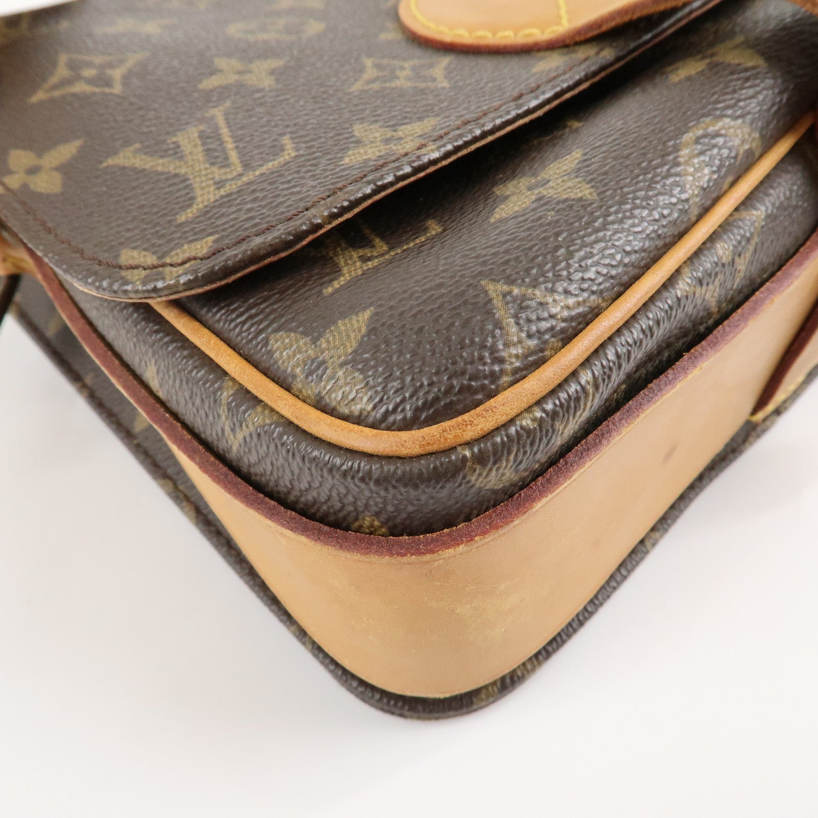 Louis Vuitton Monogram Cartouchiere 22 Shoulder Bag M51253 Used