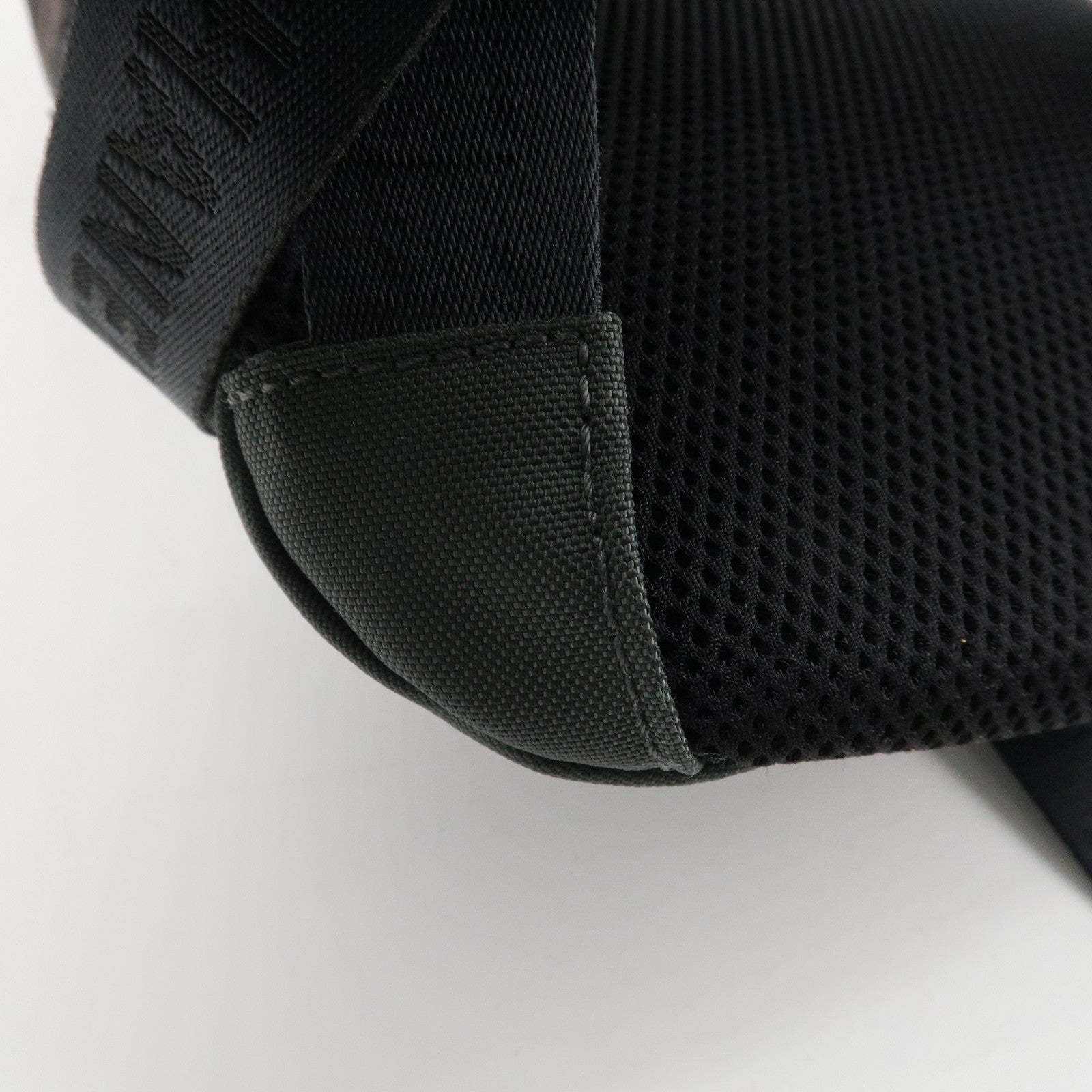 CHANEL CHANEL Sports Canvas Backpack Black Green Used