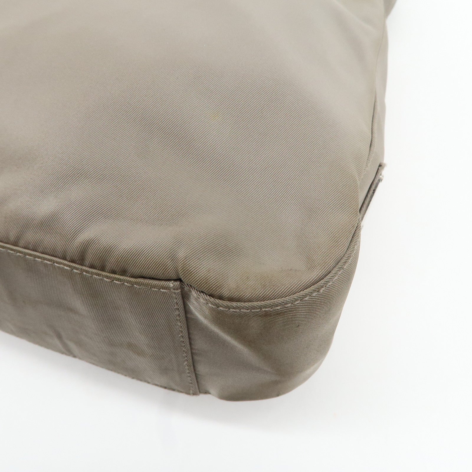 PRADA Nylon Shoulder Bag Gray Used