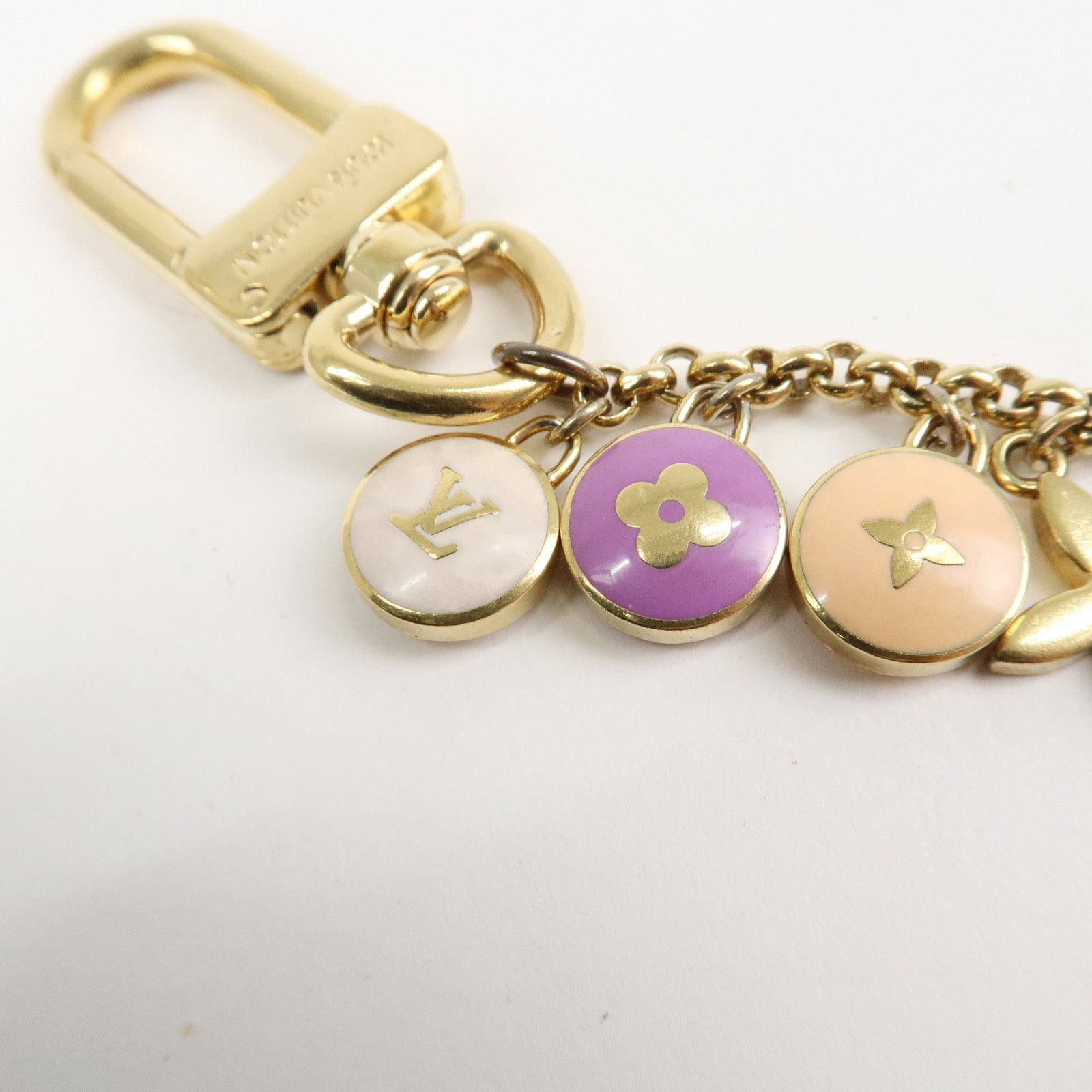 Louis Vuitton Porte Cles Chaine Pastille Bag Charm M65380 Used