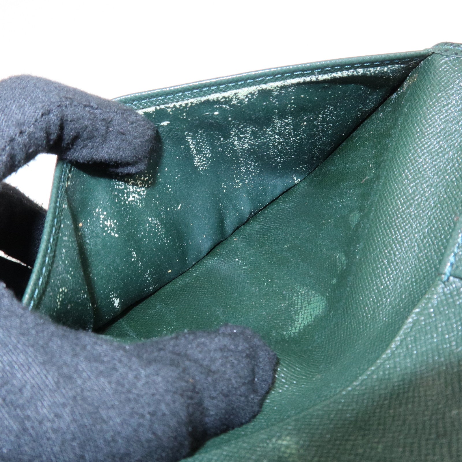 Louis Vuitton Taiga Set of 2 Wallet Epicea M30394 M30454 Used