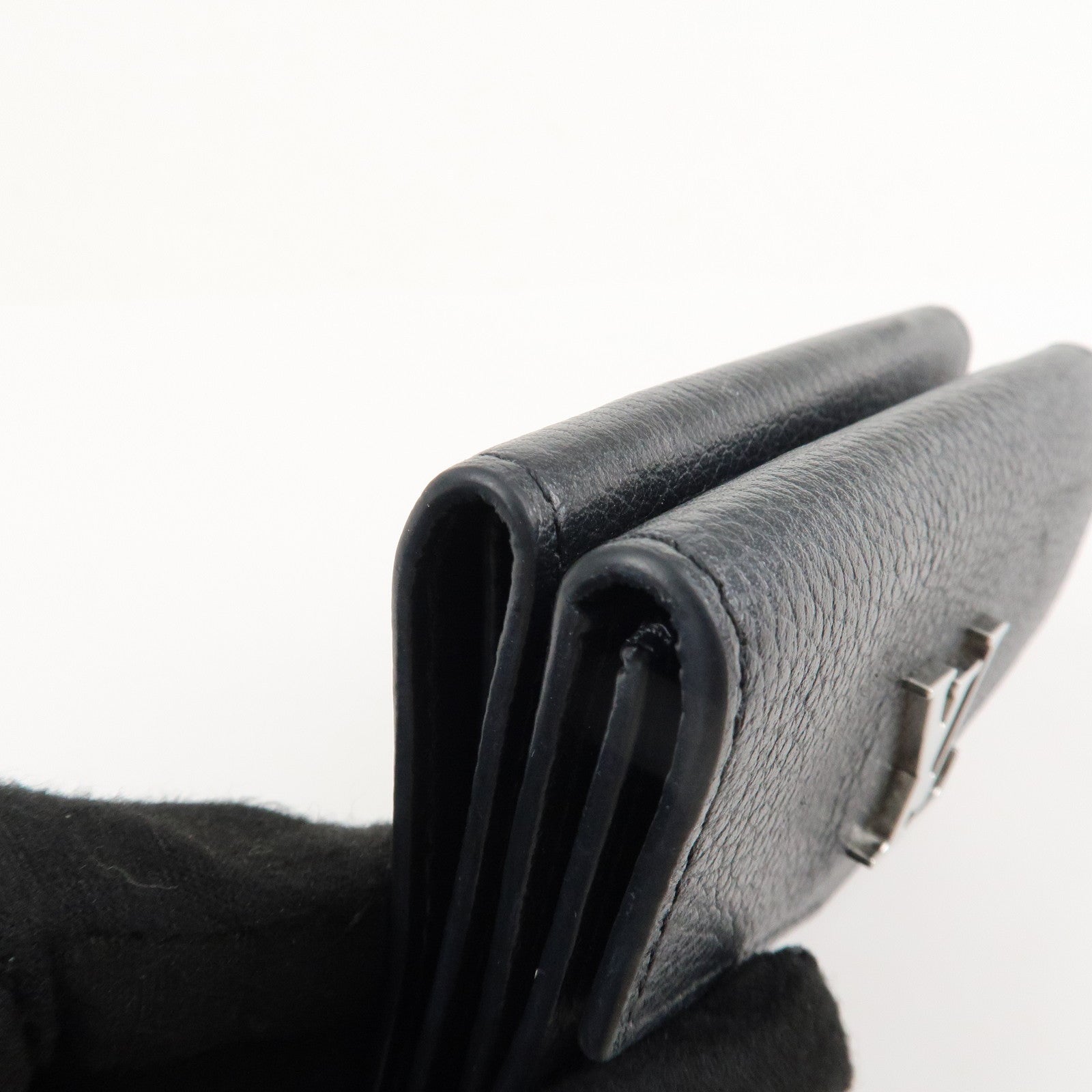 Louis Vuitton Lock Me Portefeuille Lock Mini Wallet Noir M63921 Used