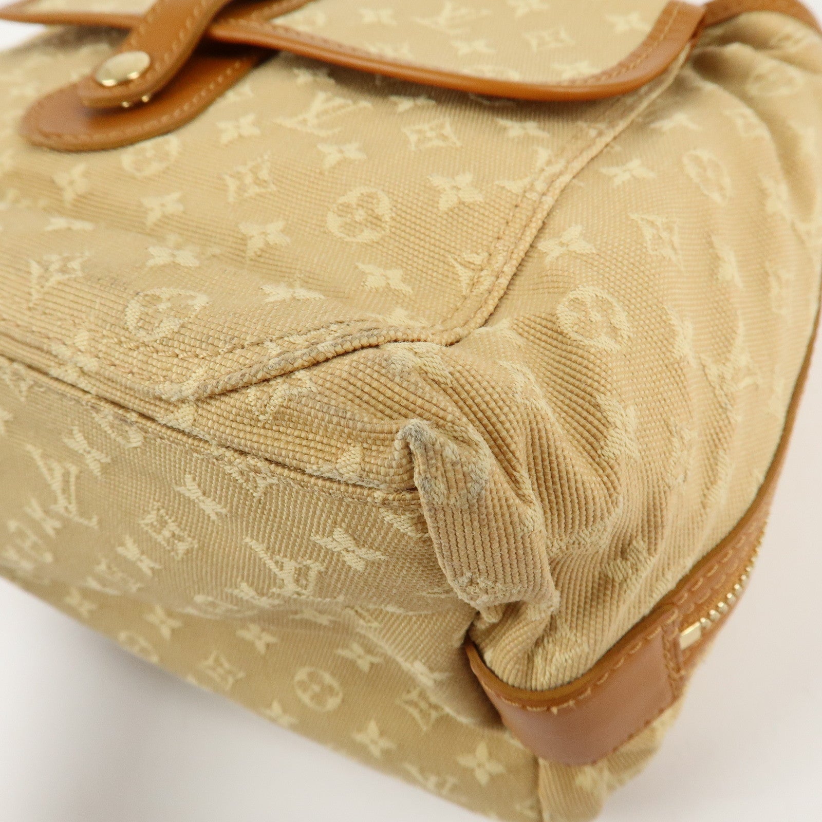 Louis Vuitton Monogram Mini Sac Mary Kate Hand Bag Beige M92508 Used