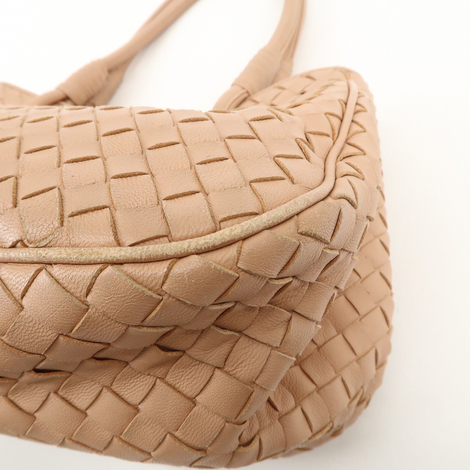 BOTTEGA VENTETA Intrecciato Leather Satchel Tote Bag 148323 Used