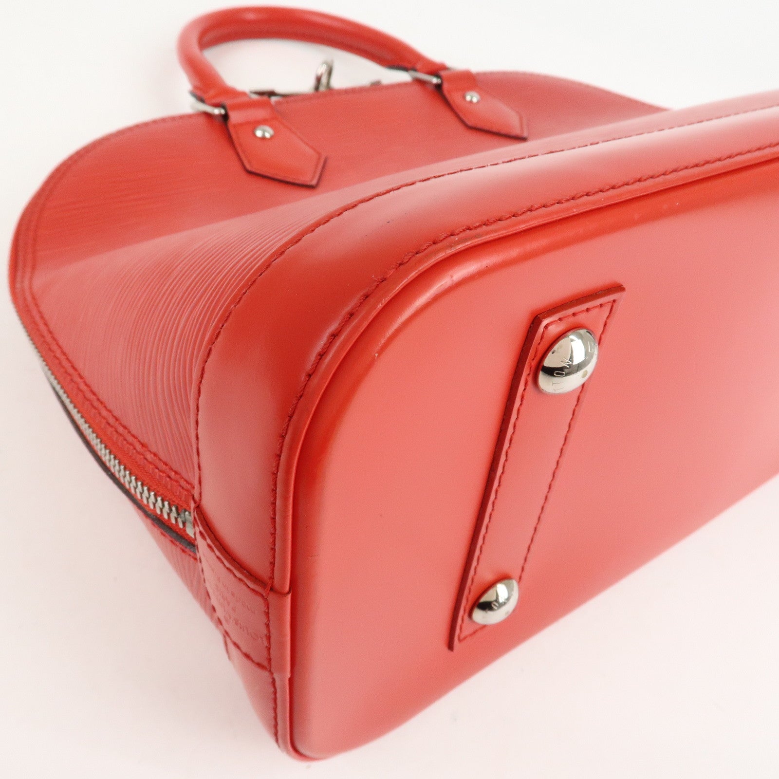 Louis Vuitton Epi Alma PM Hand Bag Coquelicot Red M41154 Used
