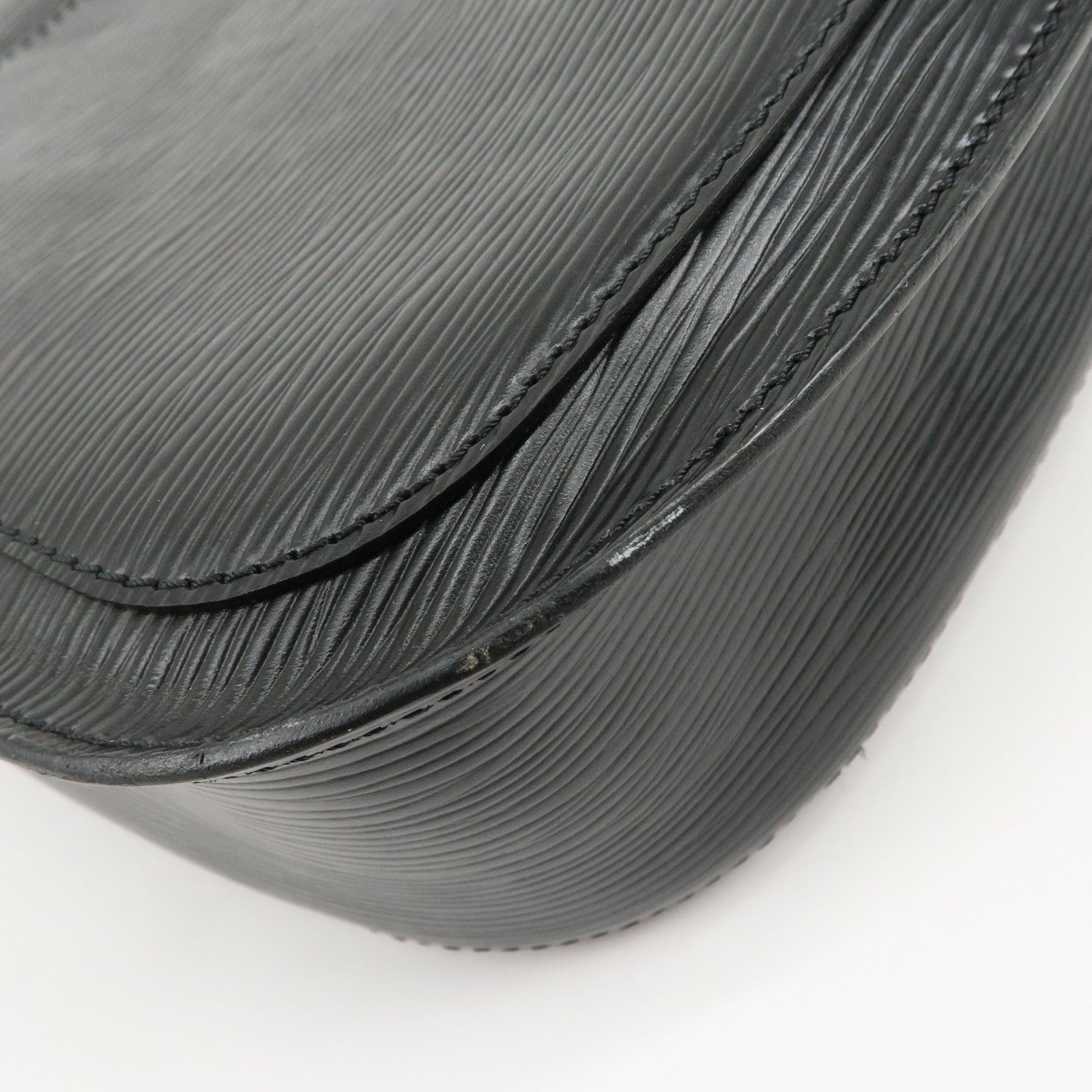 Louis Vuitton Epi Saint Cloud Shoulder Bag Black Noir M52192 Used