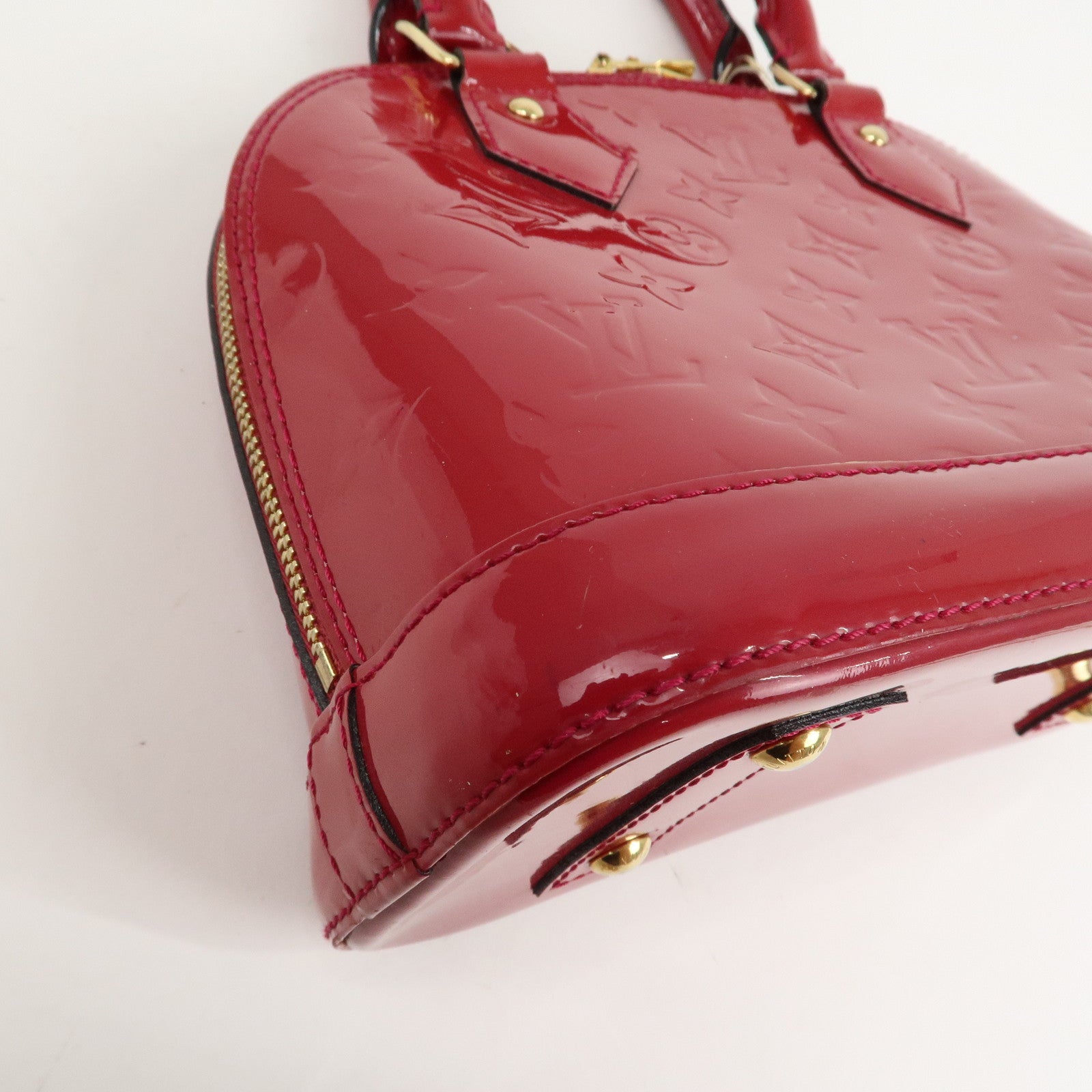 Louis Vuitton Monogram Vernis Alma BB 2Way Bag Rose Indien M91771 Used