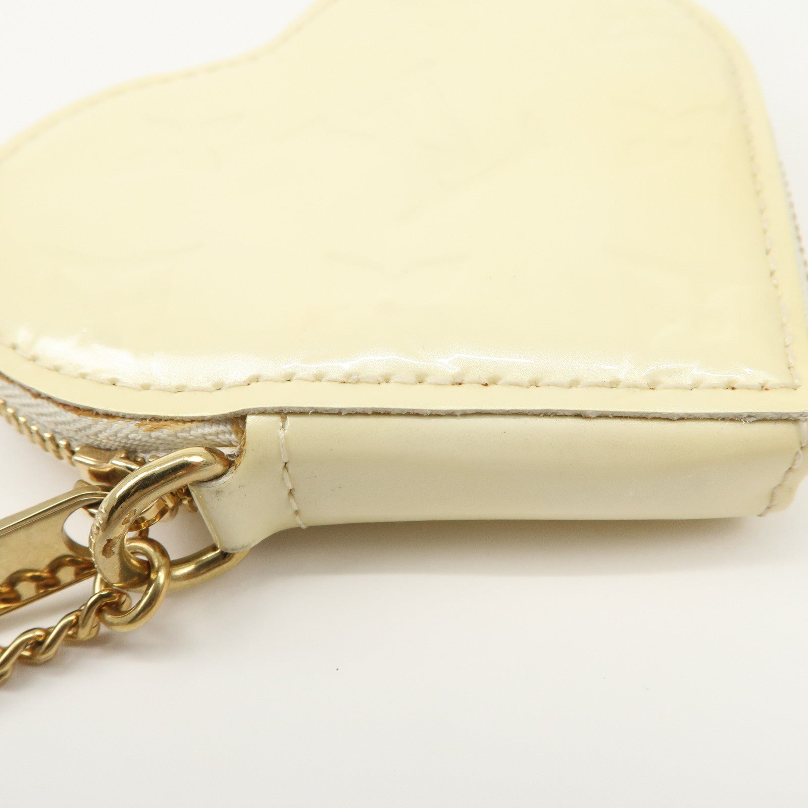 Louis Vuitton Monogram Vernis Porte Monnaie Couer Perle M91918 Used