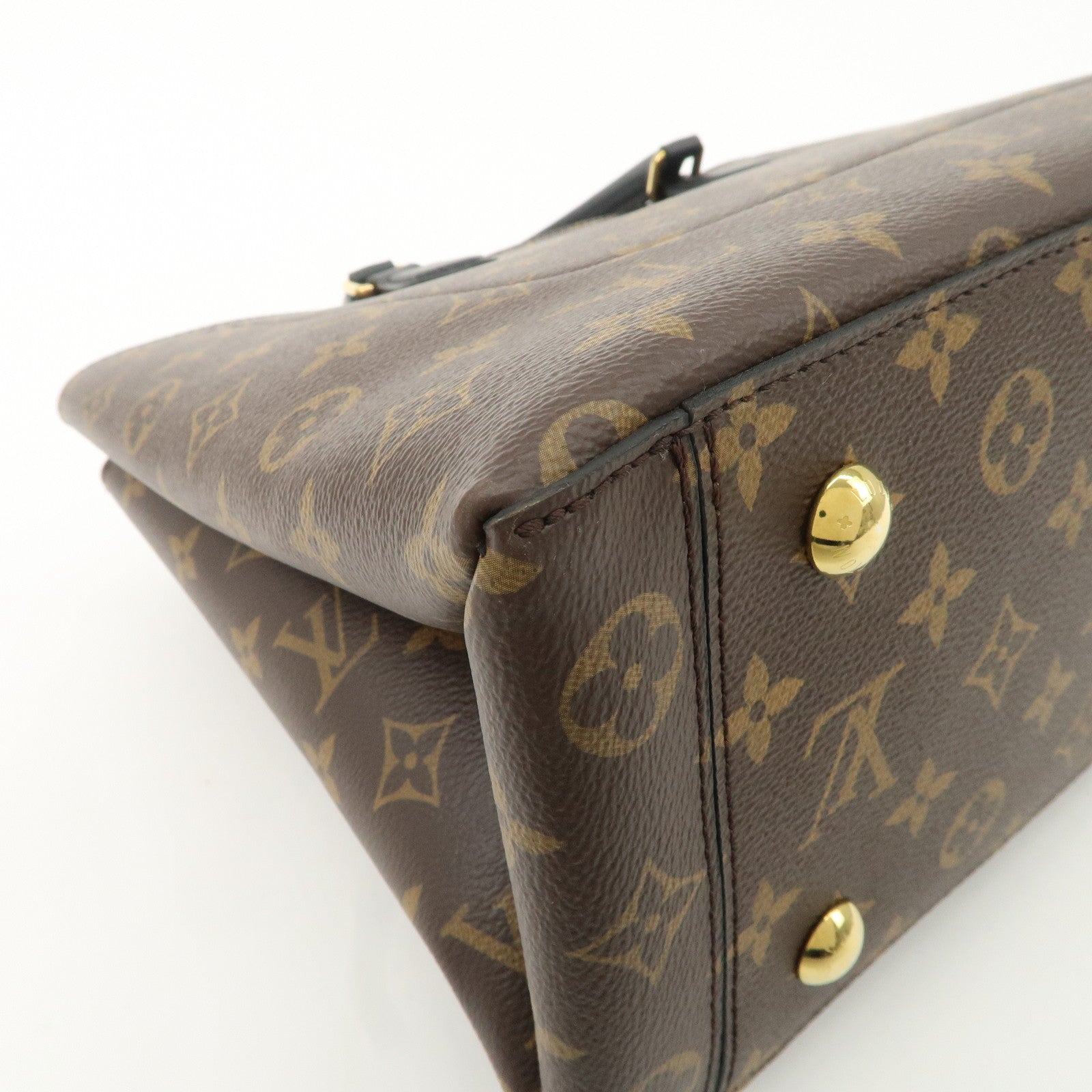 Louis Vuitton Monogram Flower Tote 2Way Hand Bag Noir M43550 Used