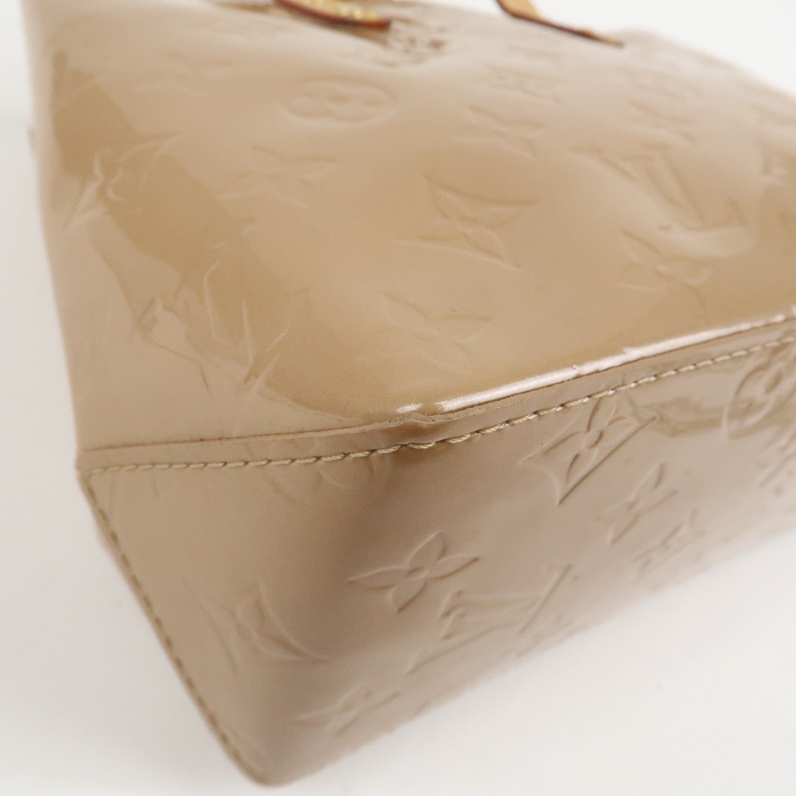 Louis Vuitton Monogram Vernis Lead PM Hand Bag Noisette M91334 Used