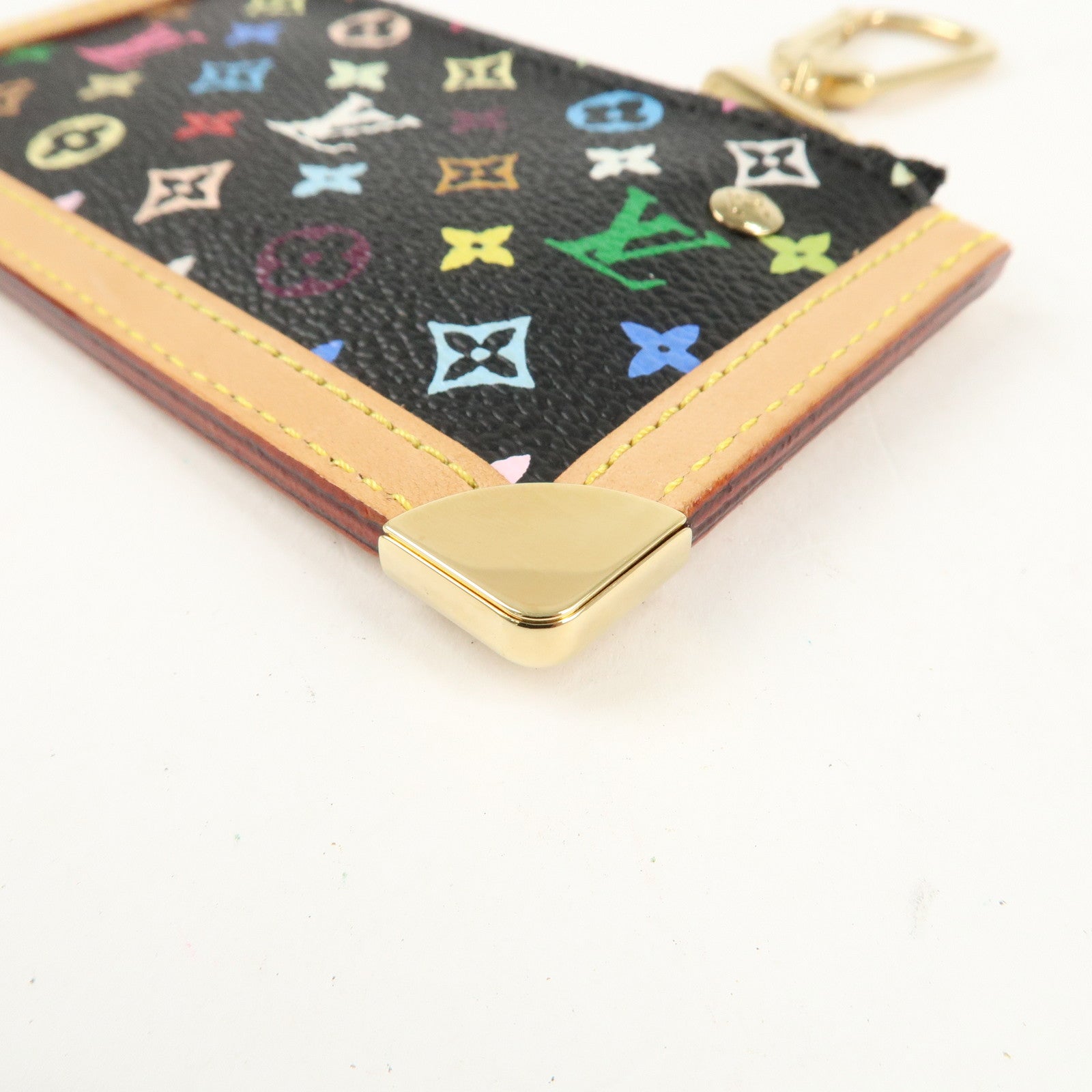 Louis Vuitton Monogram Multi Color Pochette Cles Noir M92654 Used