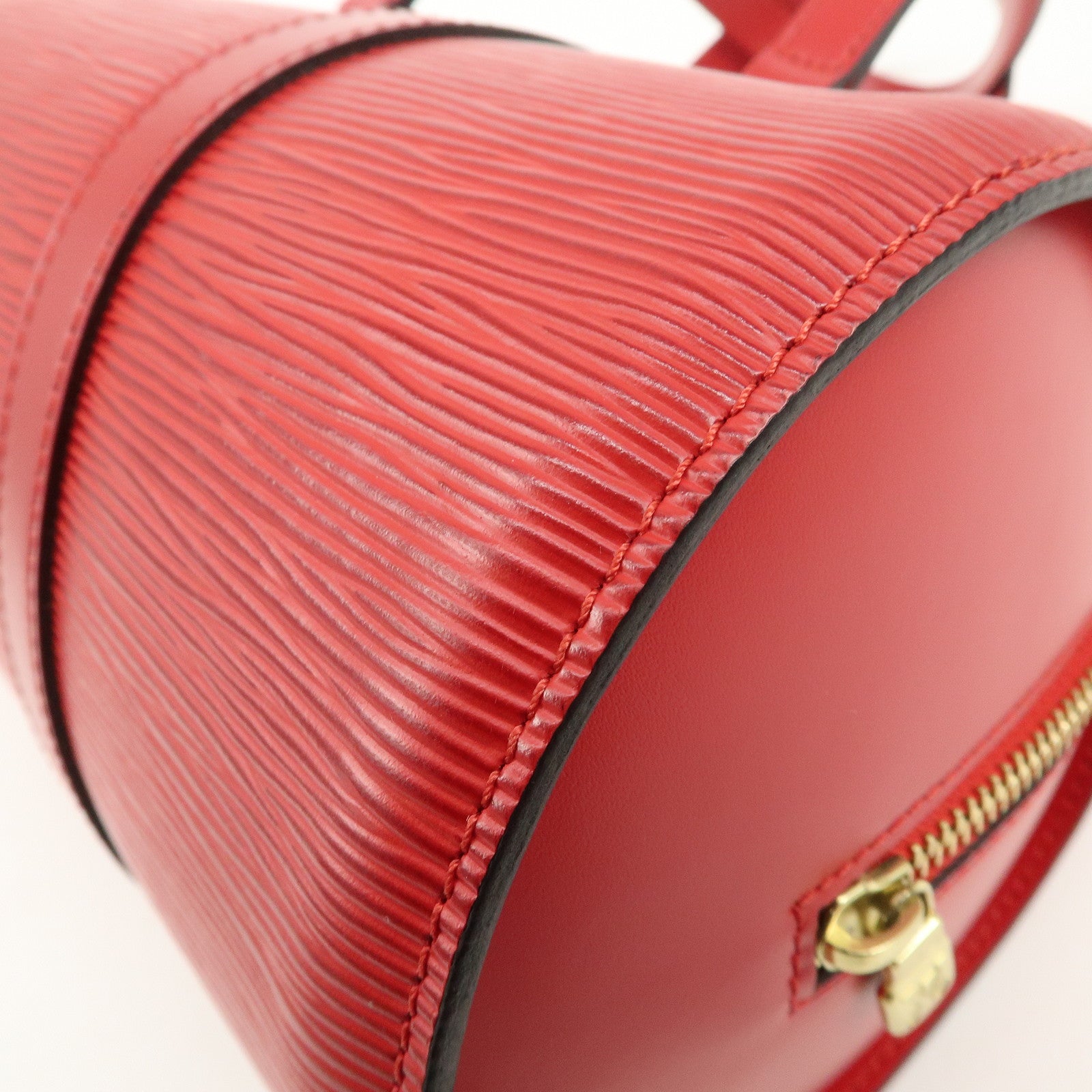 Louis Vuitton Epi Soufflo Hand Bag Castillian Red M52227 Used