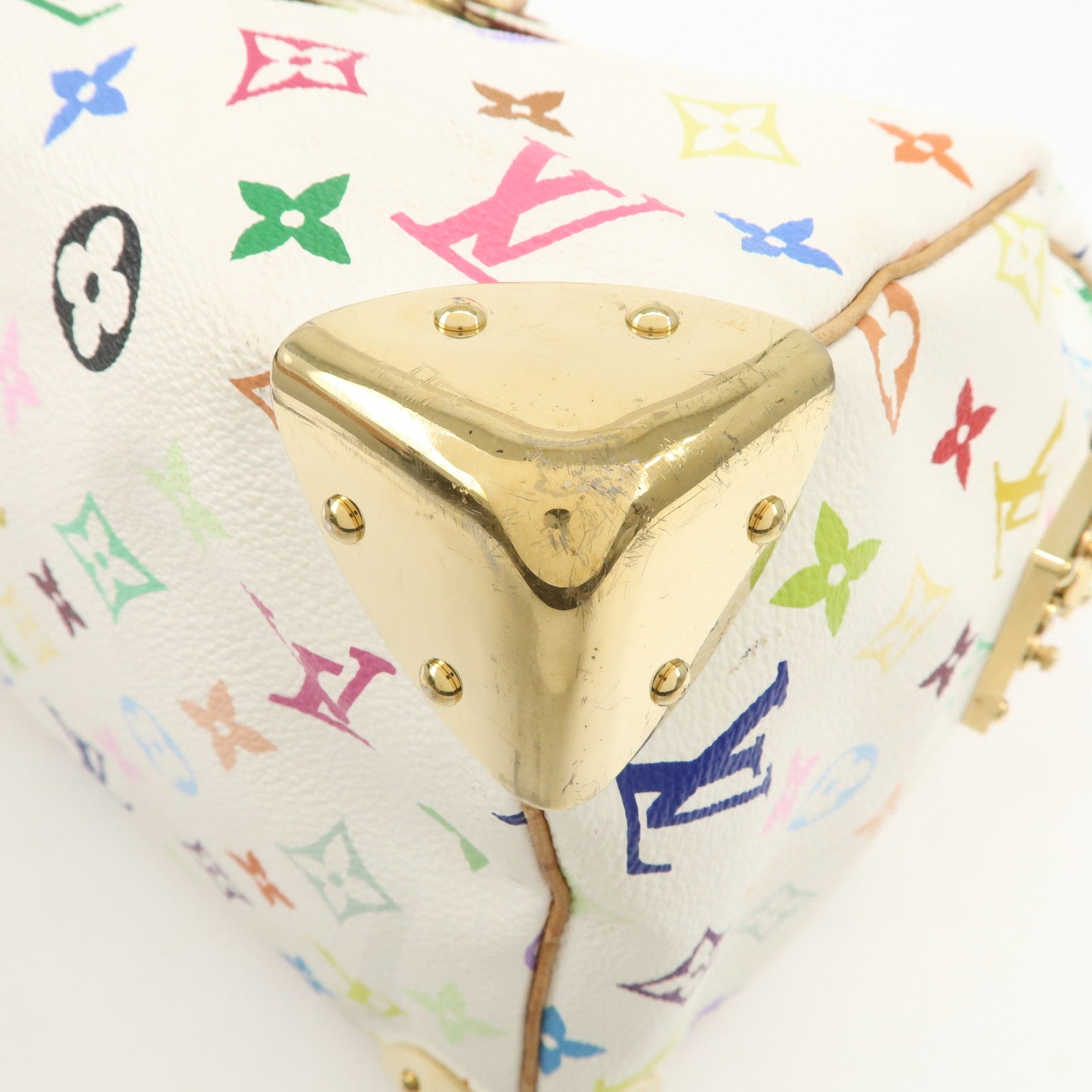 Louis Vuitton Monogram Multicolor Speedy 30 Hand Bag M92643 Used
