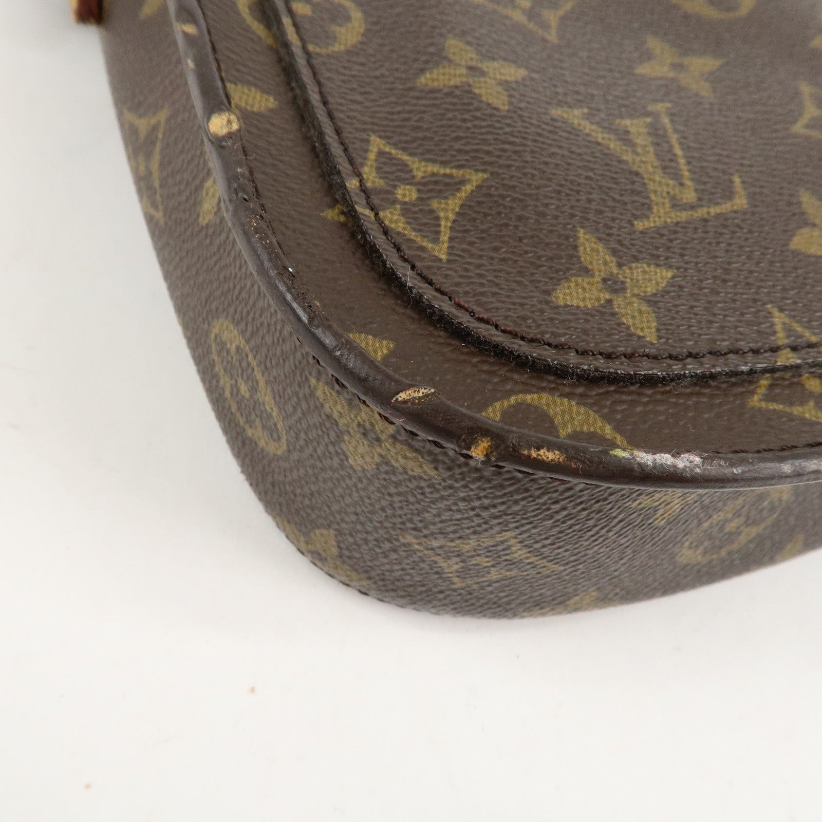Louis Vuitton Monogram Saint Cloud MM Shoulder Bag Brown M51243 Used