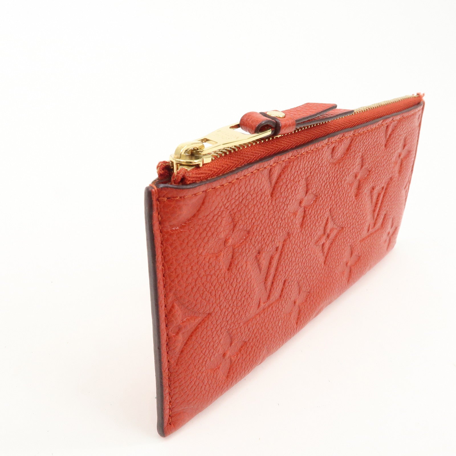 Louis Vuitton Monogram Empreinte Portefeuille Cerise Cion Case Used