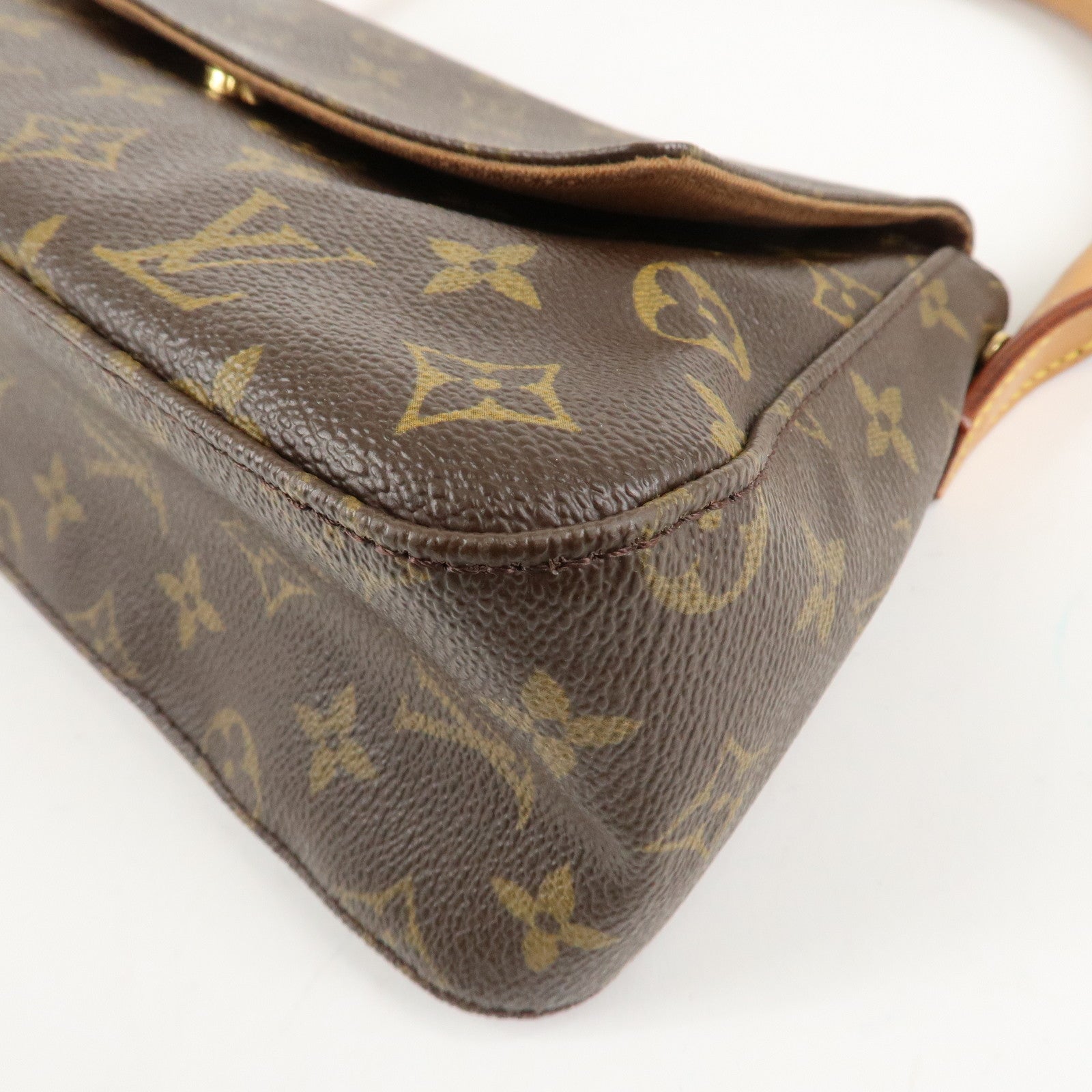 Louis Vuitton Monogram Mini Looping Shoulder Bag Hand Bag M51147 Used