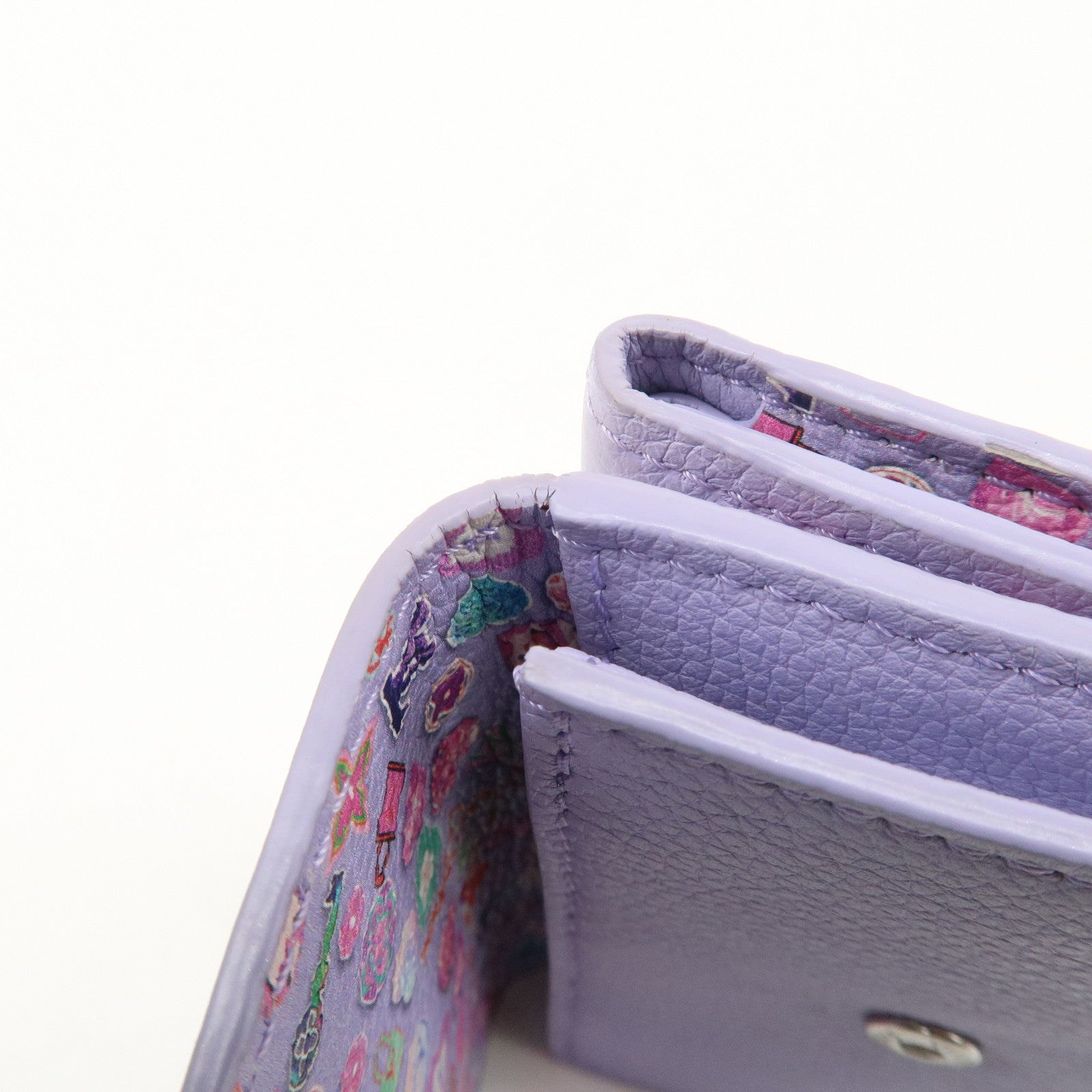 Louis Vuitton Portefeuille Lock Mini Wallet Purple M81887 Used