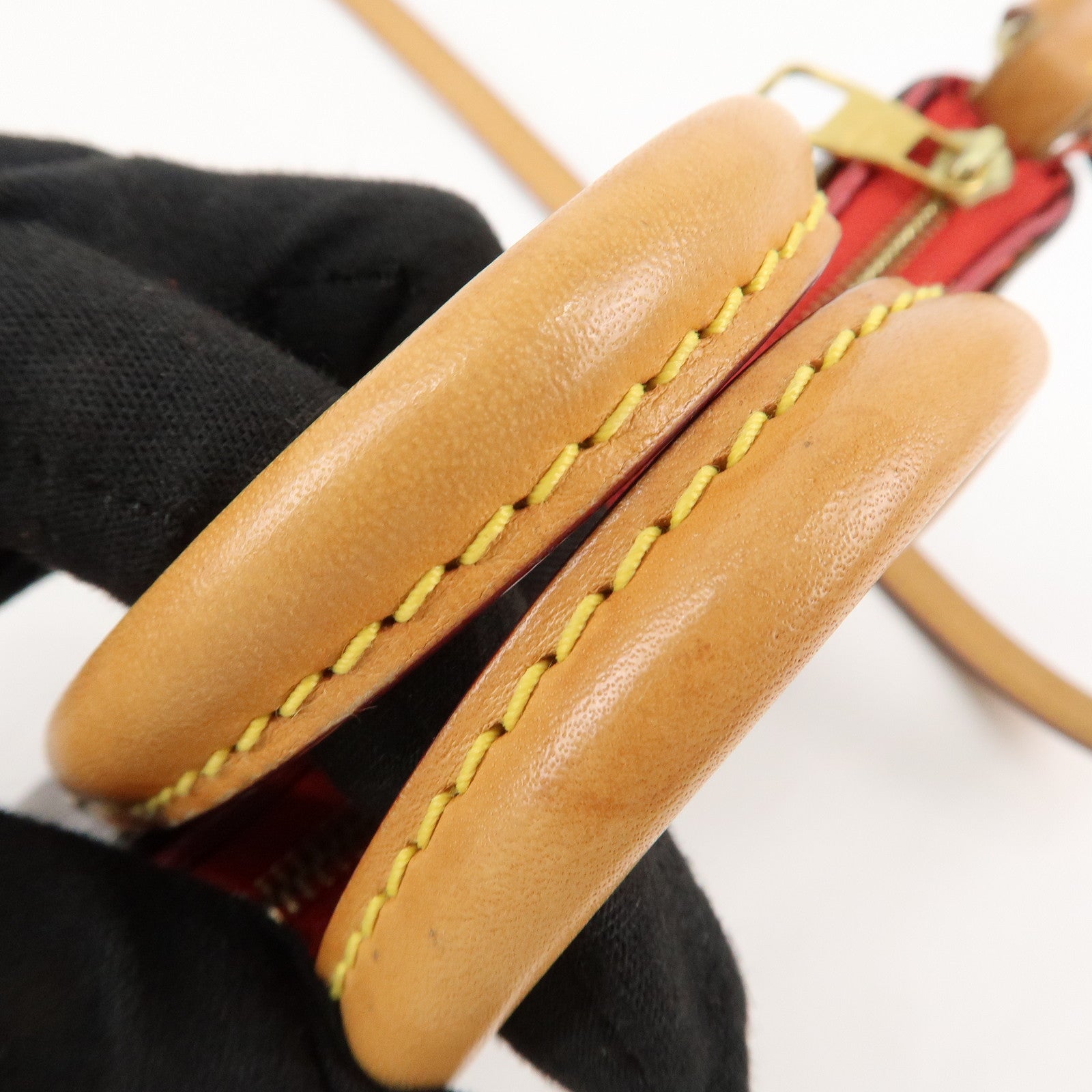 Louis Vuitton Nano Pallas Shoulder Bag Cerise M61254 Used