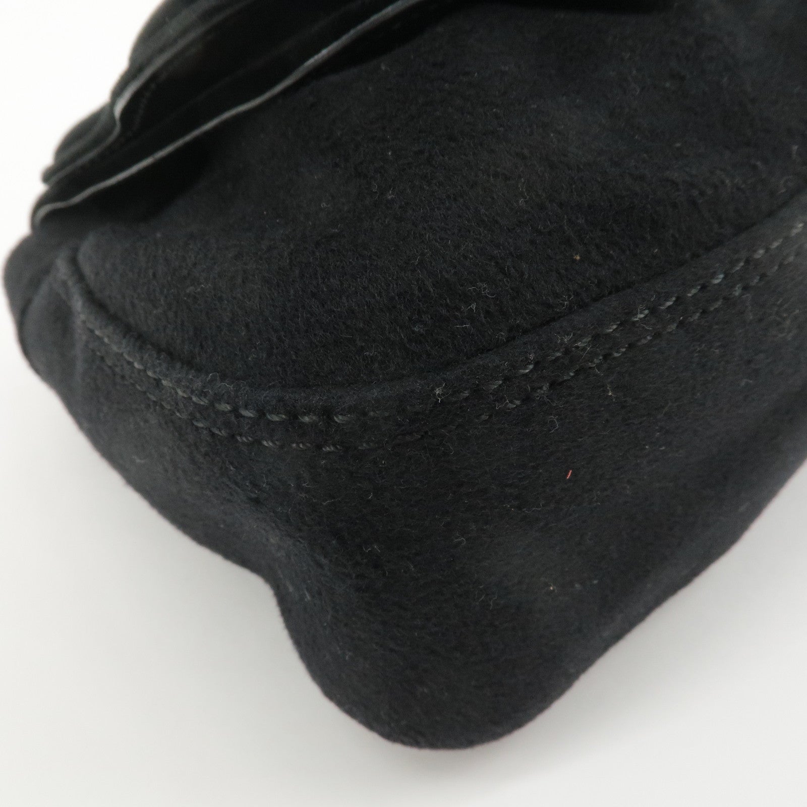 FENDI Chain Shoulder Bag Wool Leather Shoulder Bag 8BN165 Used