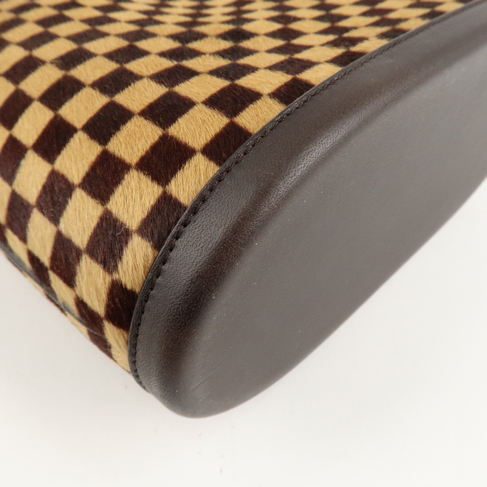 Louis Vuitton Damier Sauvage Impala Hand Bag Beige Brown M92133 Used