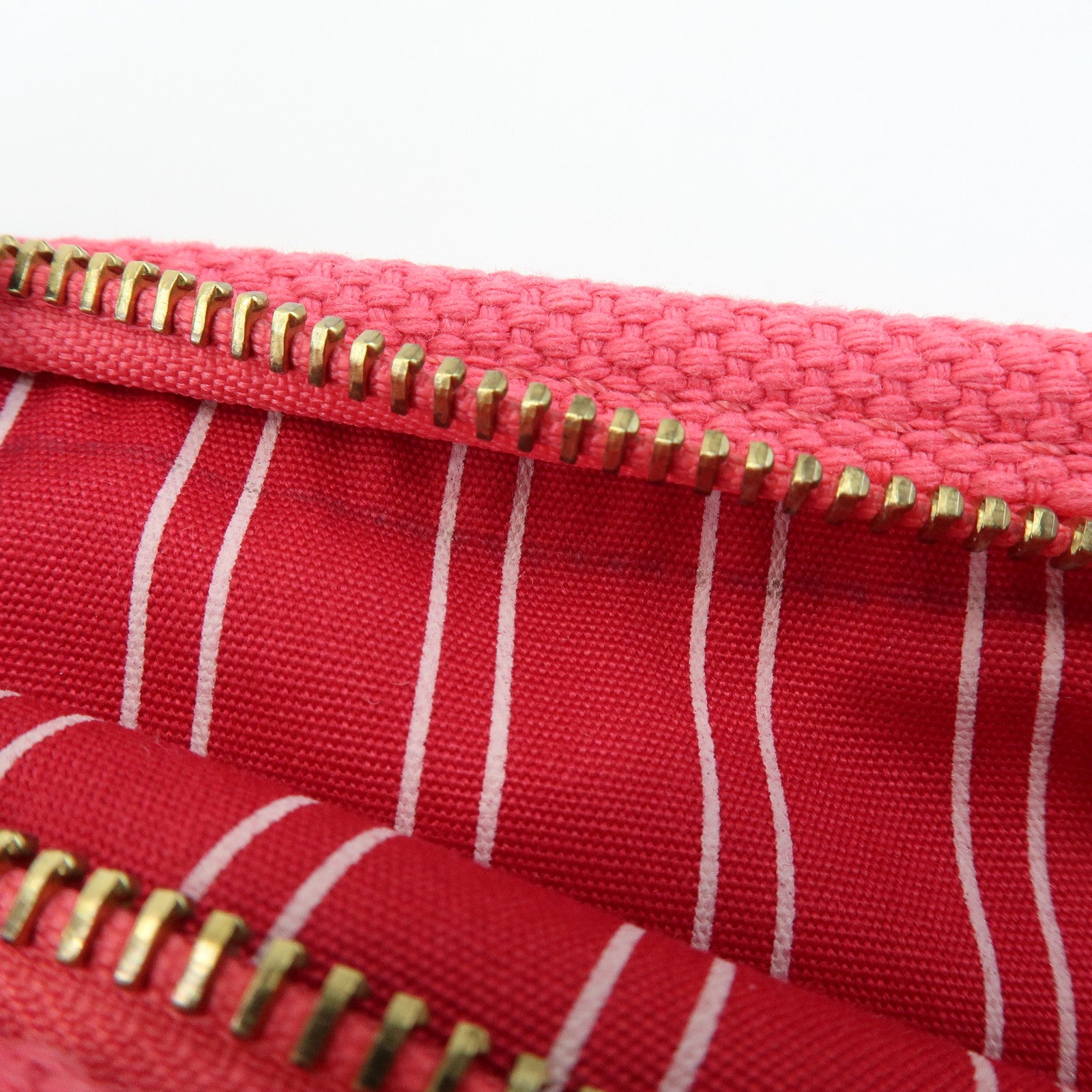 Louis Vuitton Antigua Canvas Pochette Plate GM M40065 Rose M40065