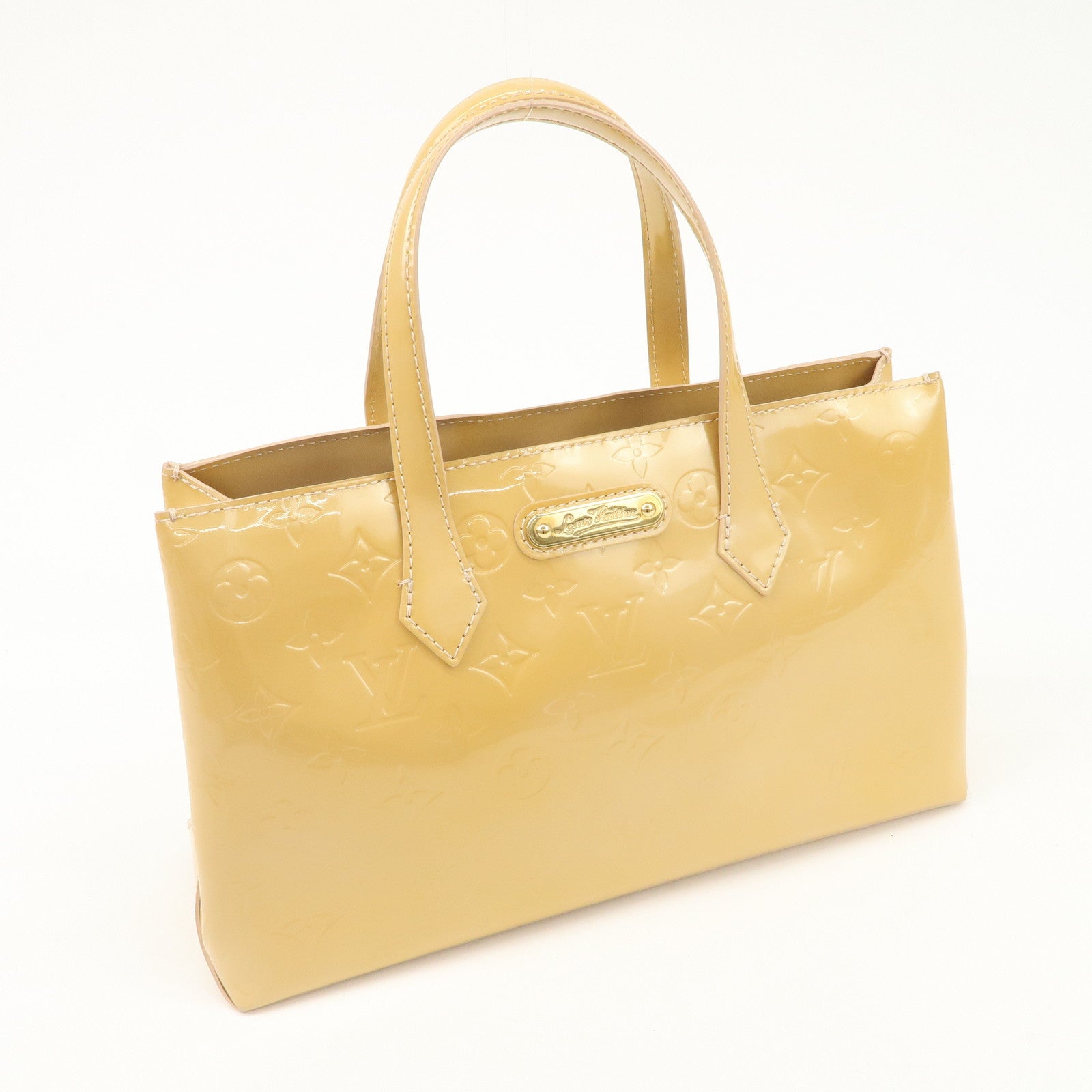 Louis Vuitton Monogram Vernis Wilshire PM Hand Bag M91642 Used