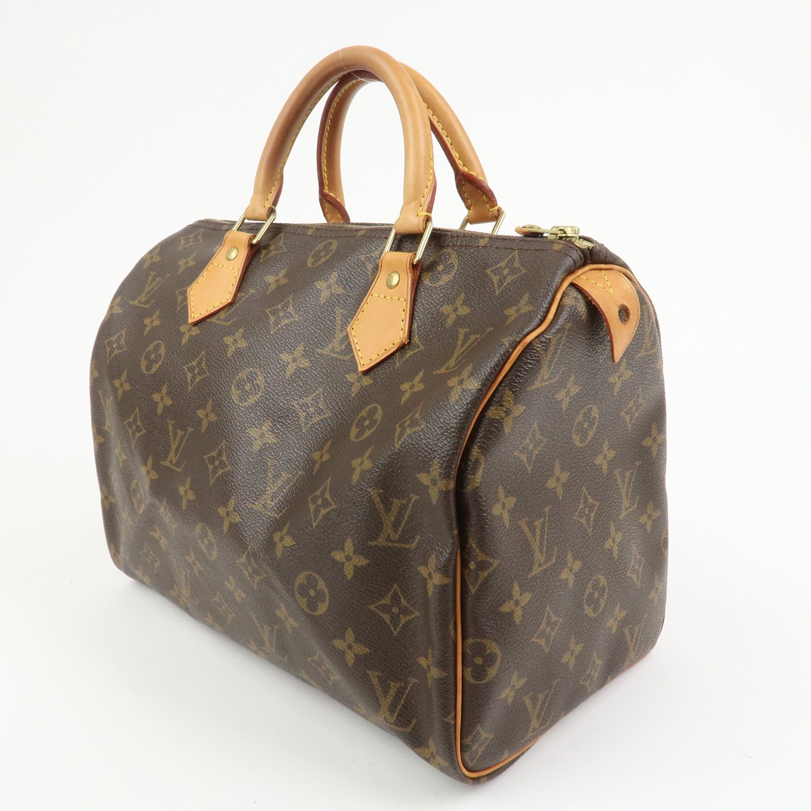Louis Vuitton Monogram Speedy 30 Boston Bag Hand Bag Brown M41526