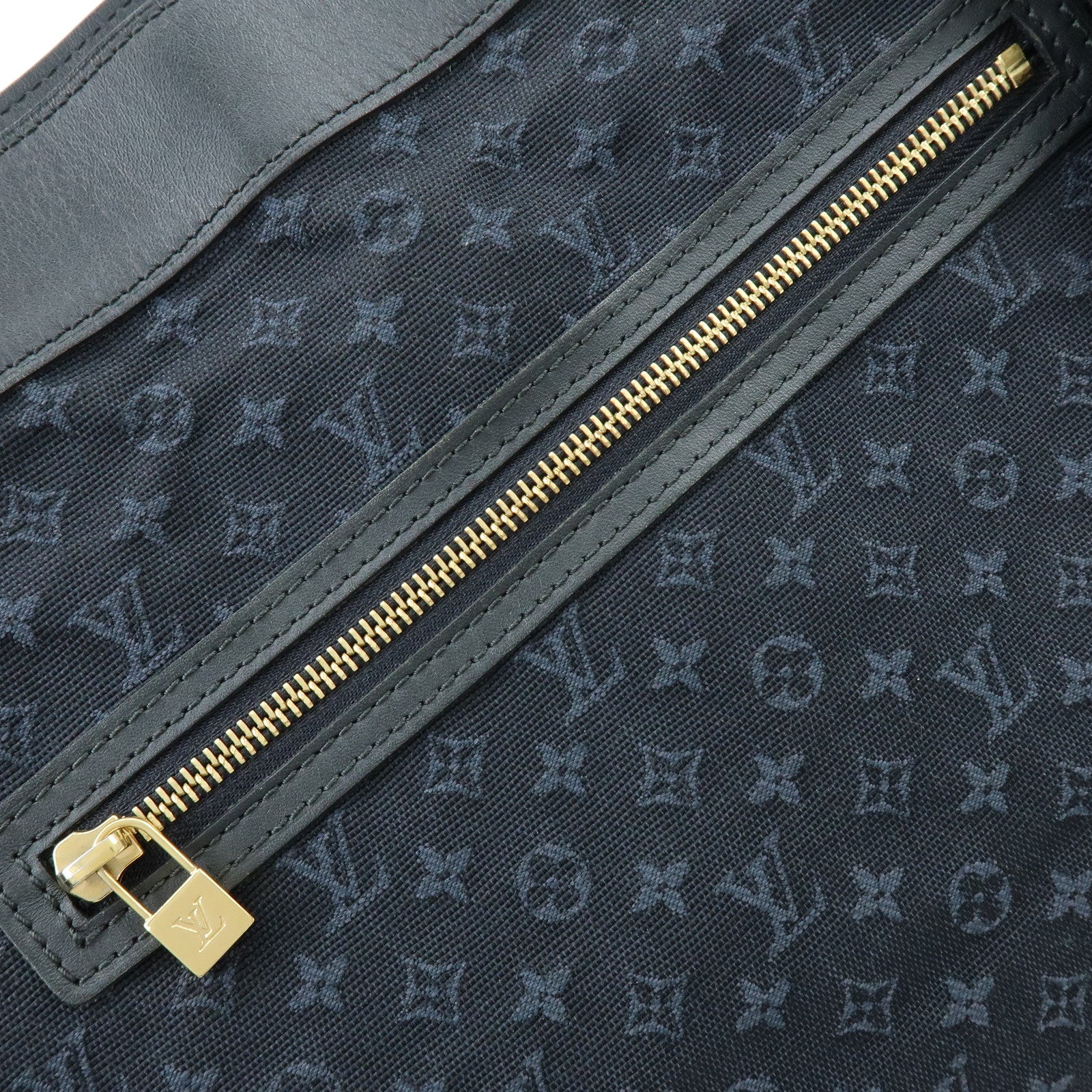 Louis Vuitton Monogram Mini Canvas Lucille GM Tote Bag Blue M92679