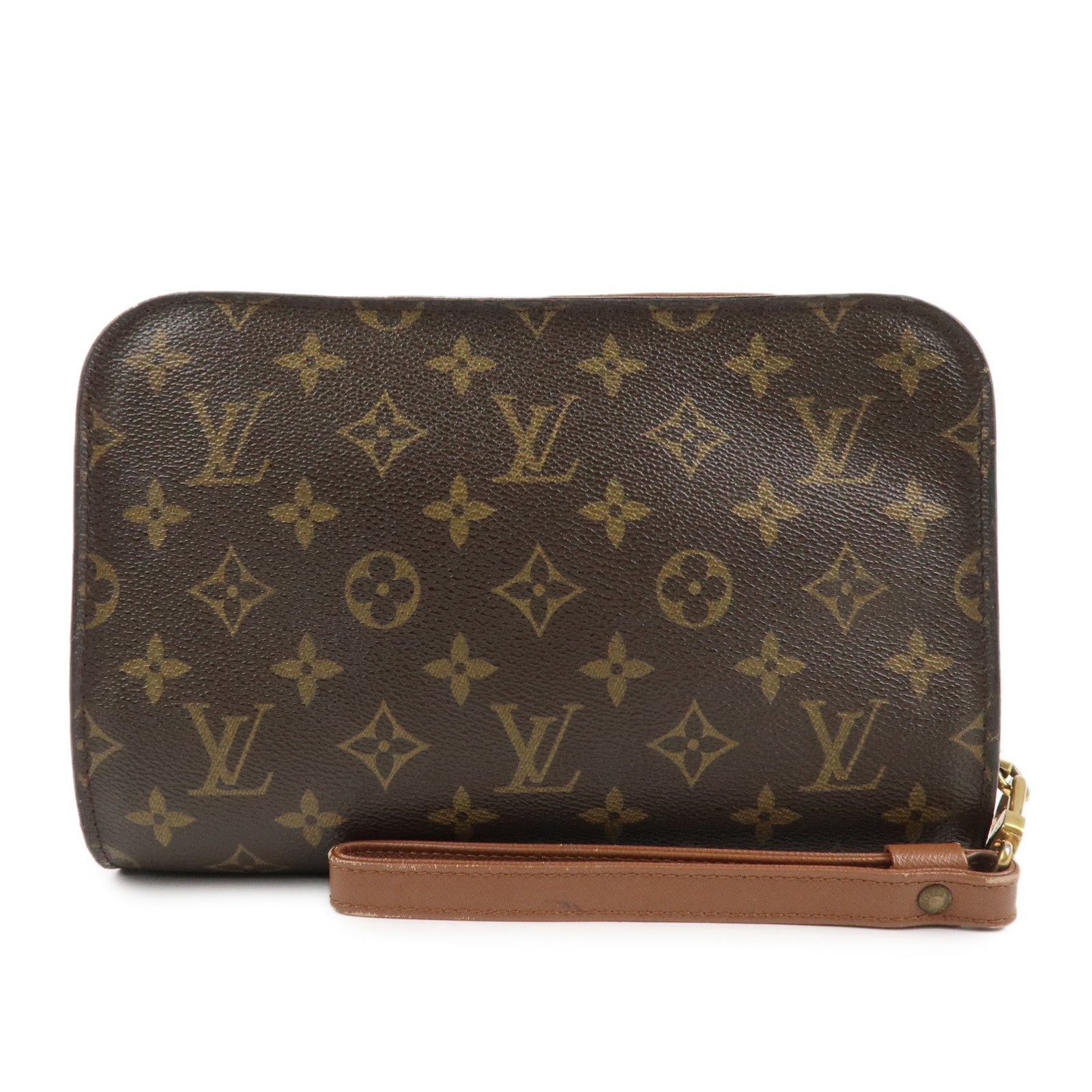 Louis Vuitton Monogram Canvas Orsay Clutch Bag Pouch Brown M51790
