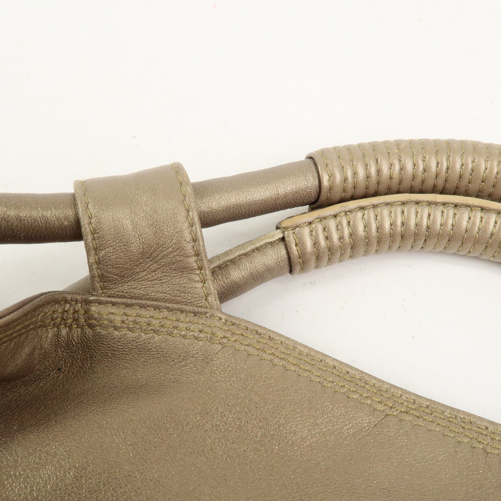 LOEWE Anagram Logo Nappa Aire Nappa Leather Hand Bag Gold
