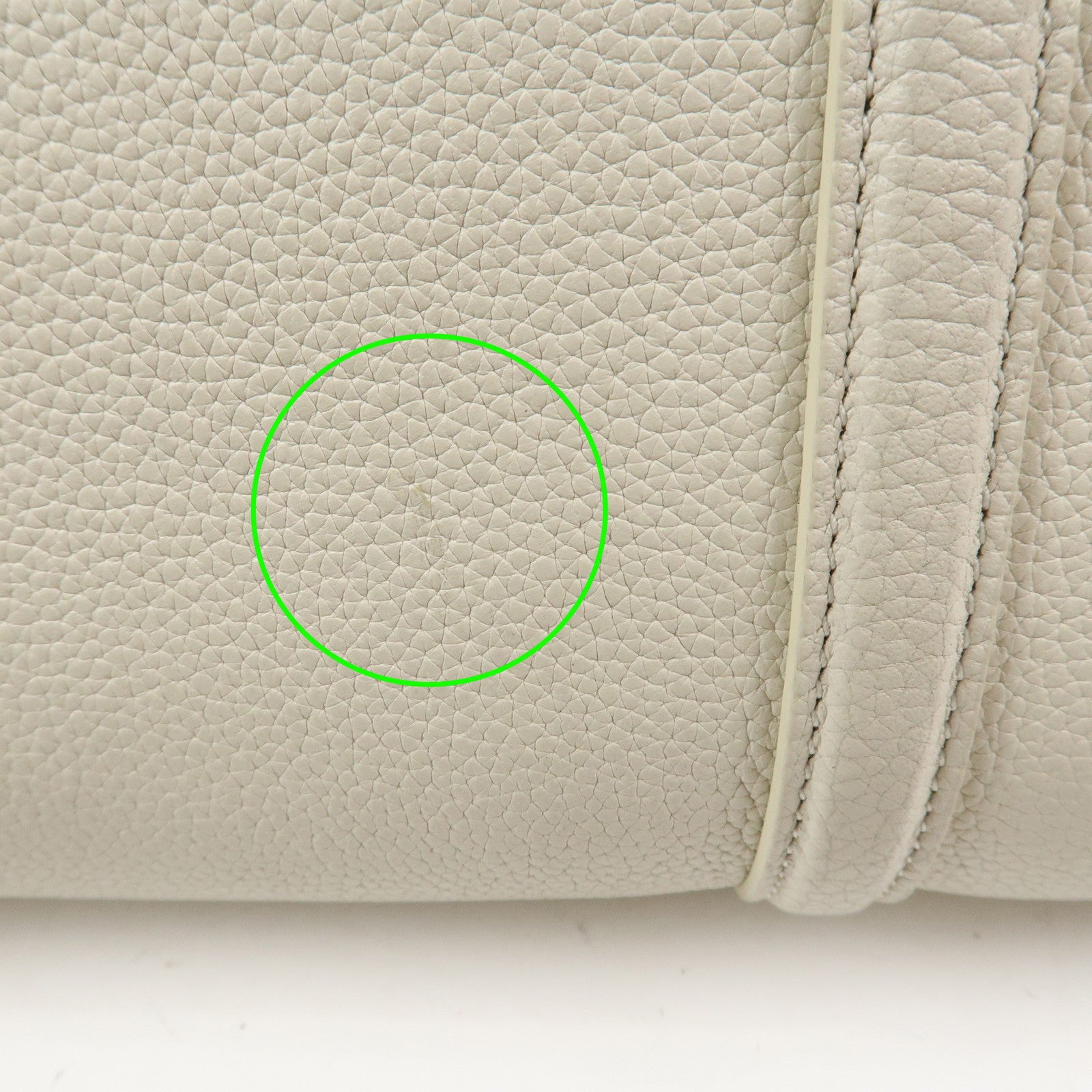 SAINT LAURENT Duffle Lock Leather 2Way Bag Hand Beige