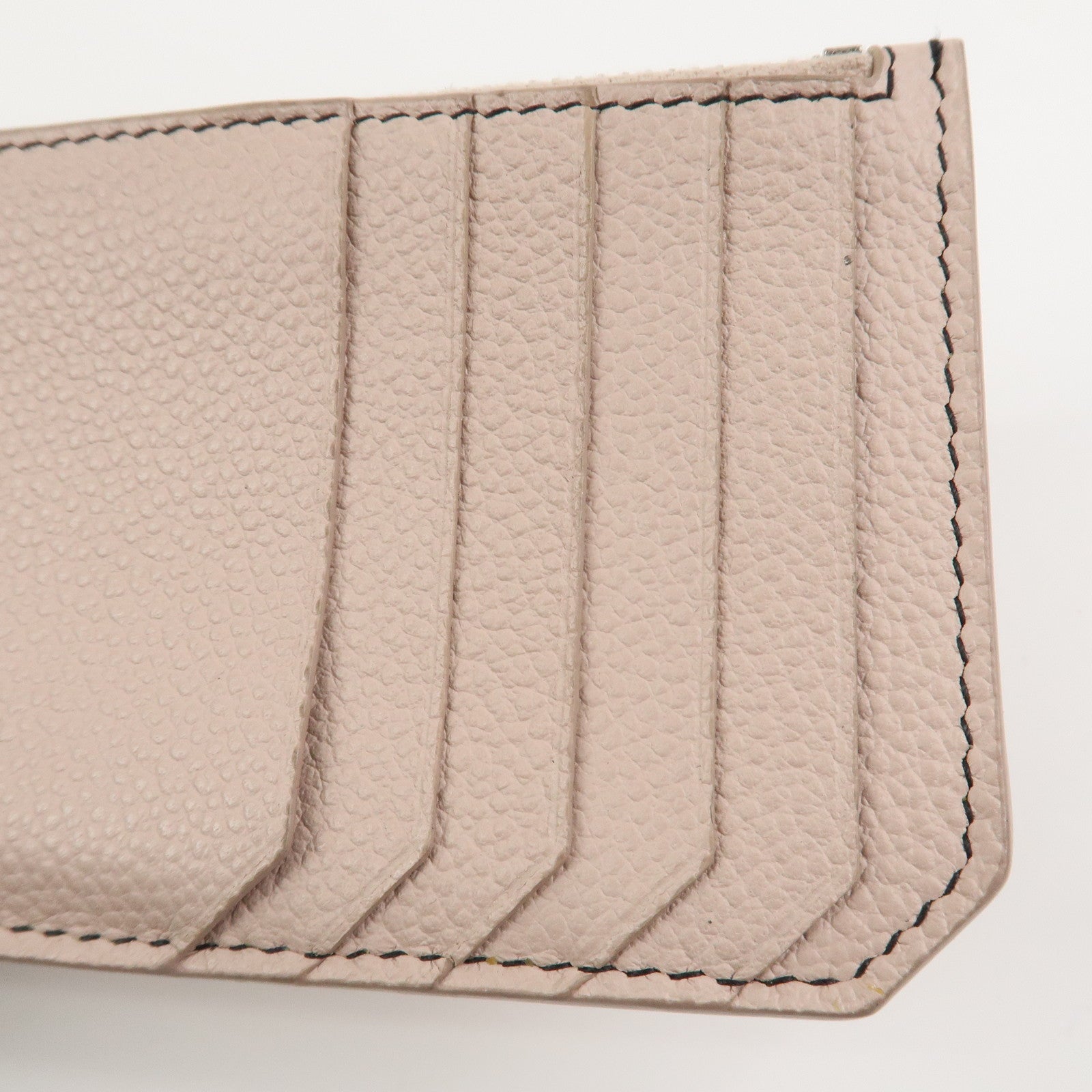 SAINT LAURENT PARIS Leather Card Case Card Holder Light Pink 458583