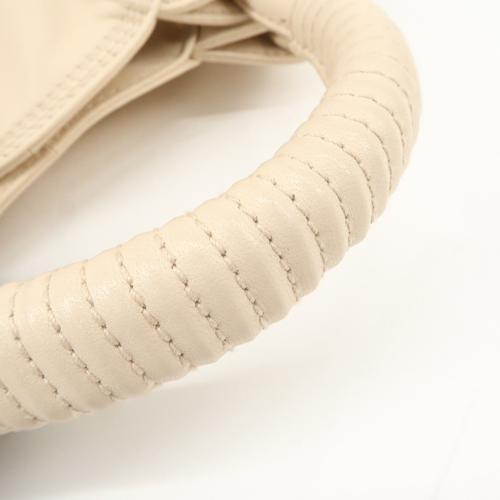 LOEWE Anagram Nappa Aire Leather Hand Bag Shoulder Bag Light Beige