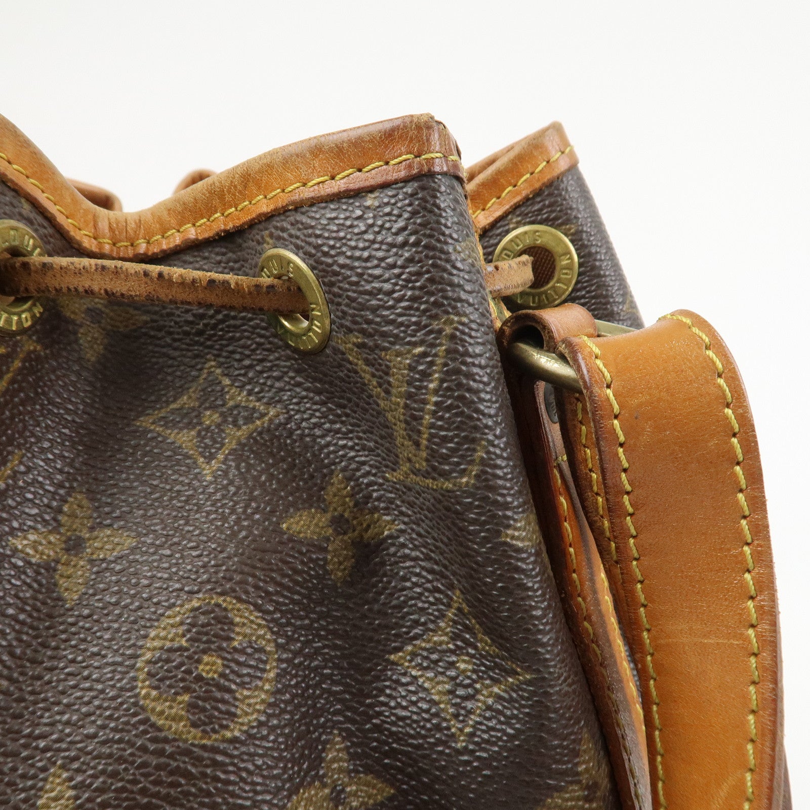 Louis Vuitton Monogram Petit Noe Shoulder Bag Brown M42226