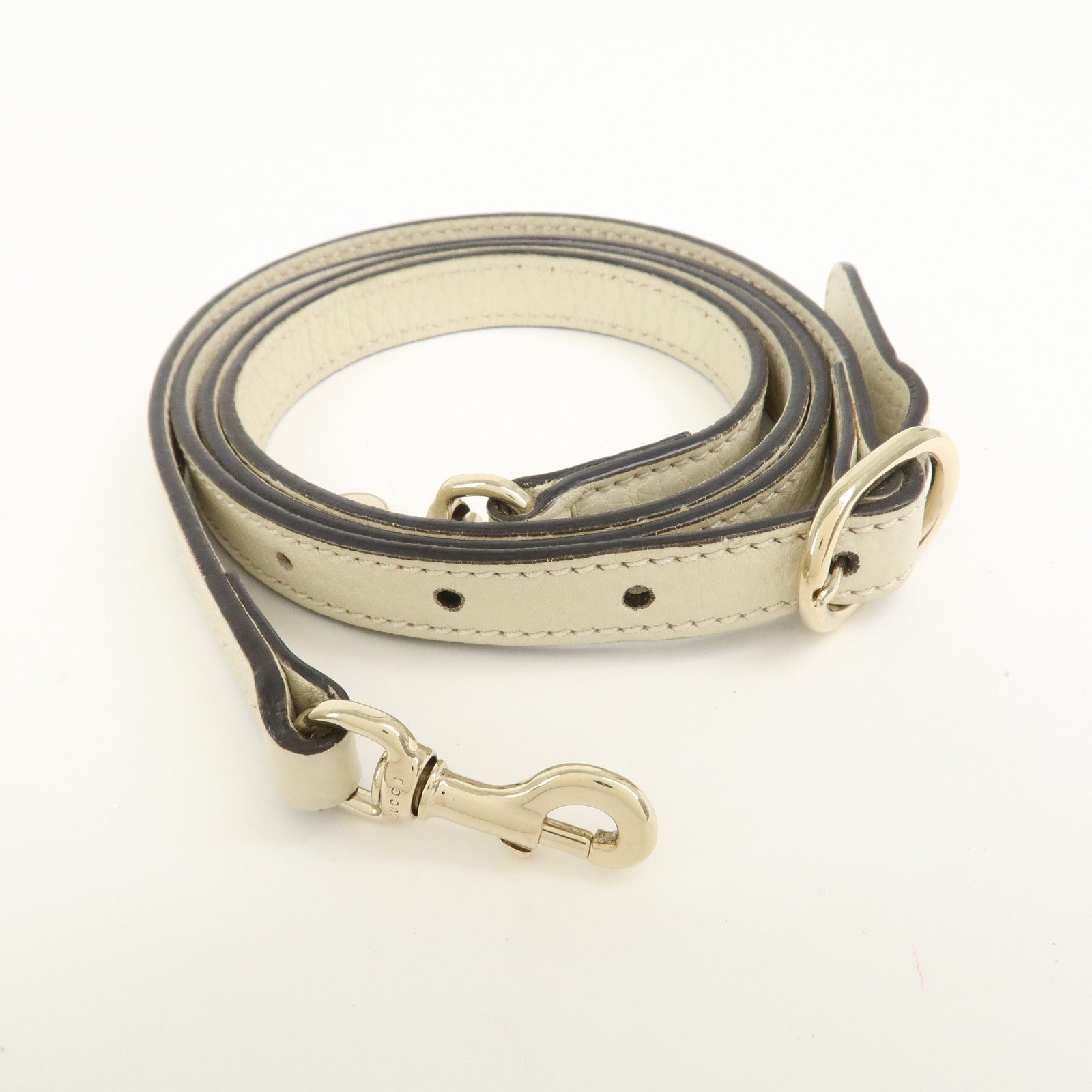 GUCCI Bamboo Leather Mini Shopper 2Way Bag Hand Bag Ivory 368823