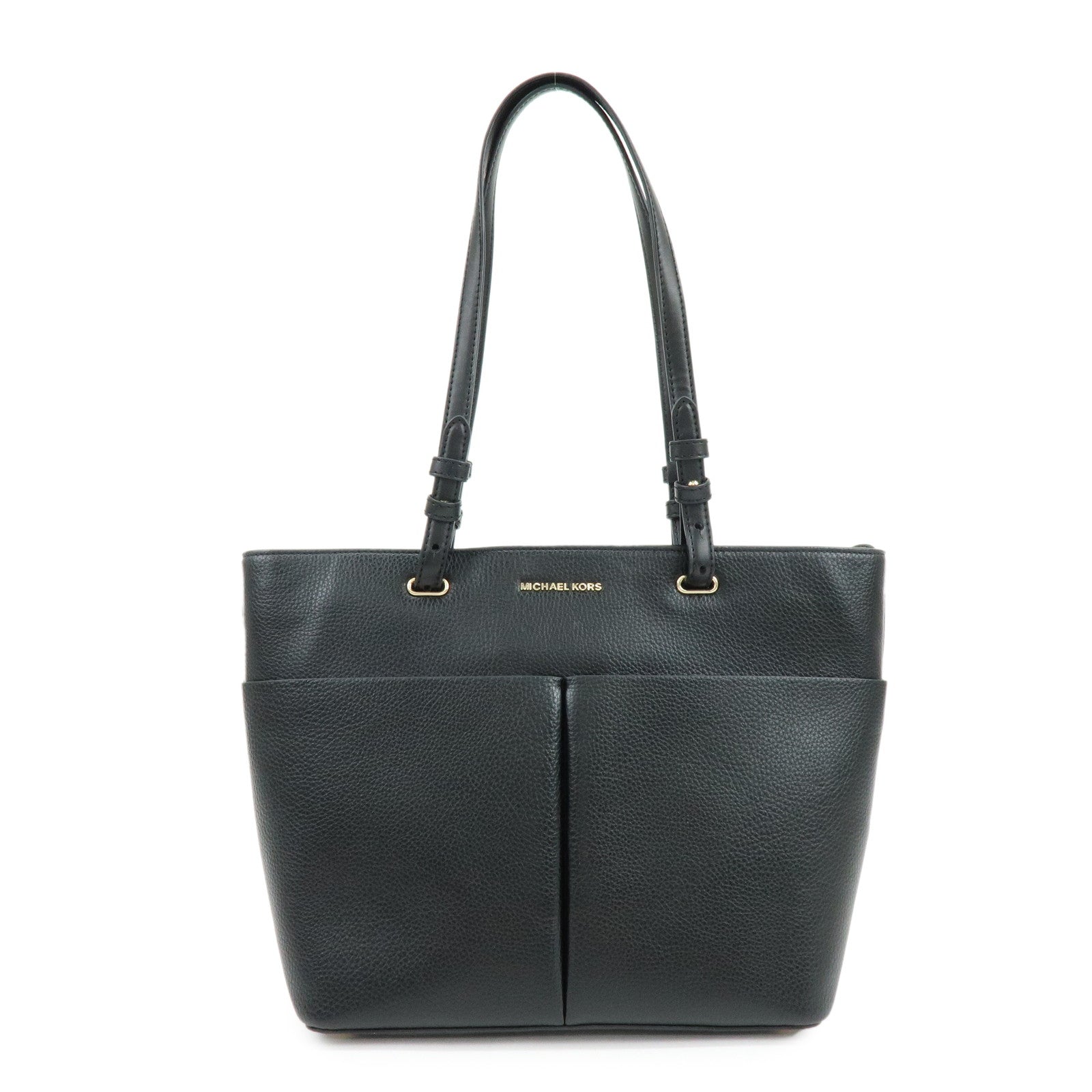 MICHAEL KORS Bedford Leather Shoulder Bag Tote Bag Black