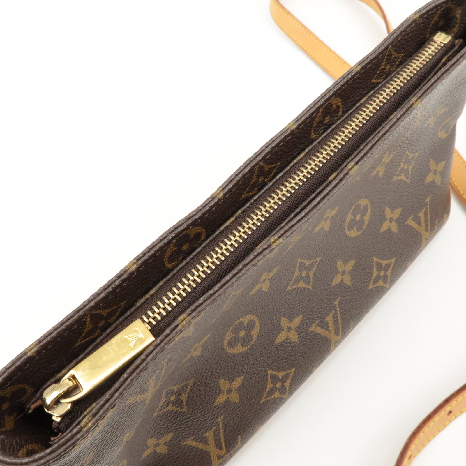 Louis Vuitton Monogram Trotteur Shoulder Bag Brown M51240 Used