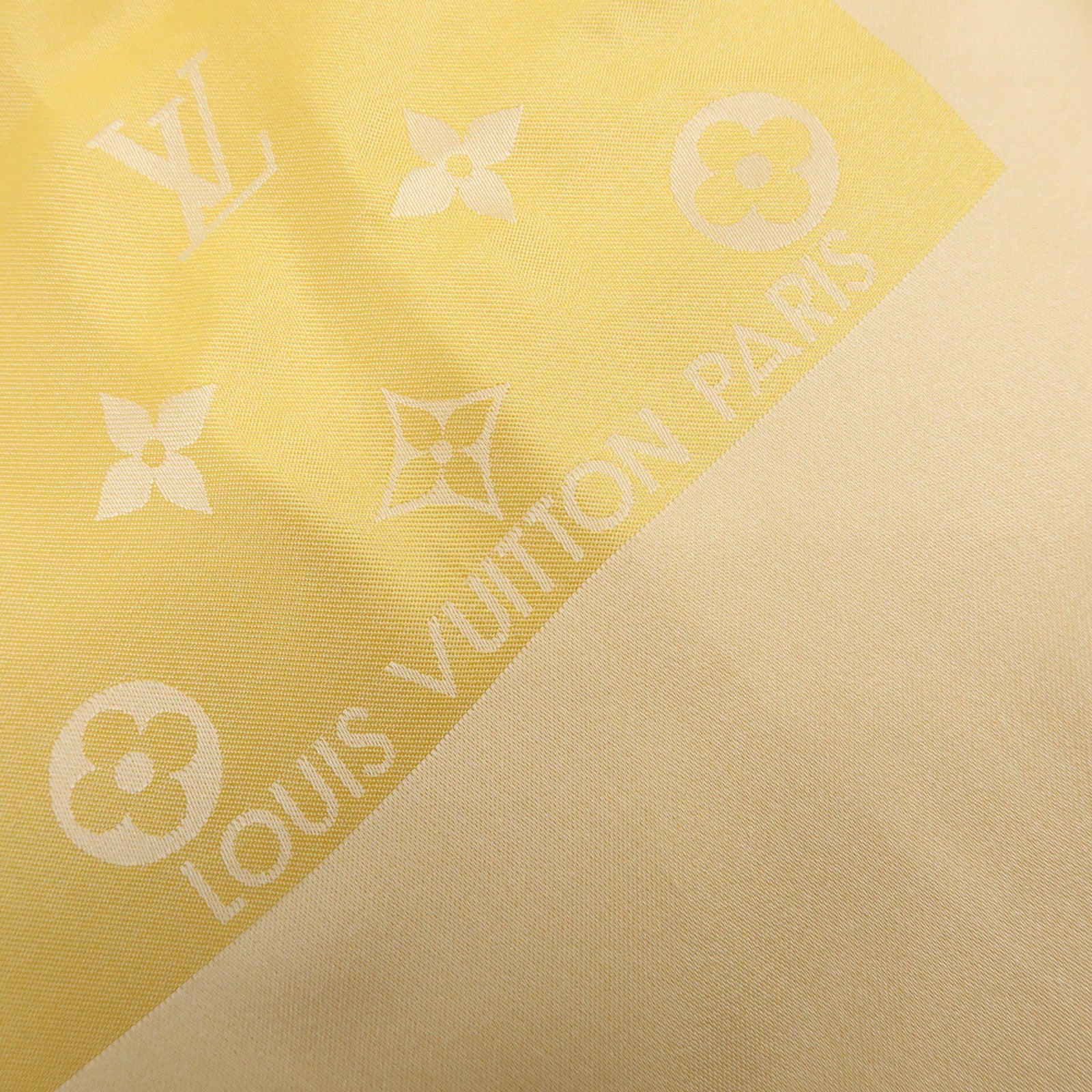 Louis Vuitton Monogram Echarpe Capri Silk 100% Scarf Orange
