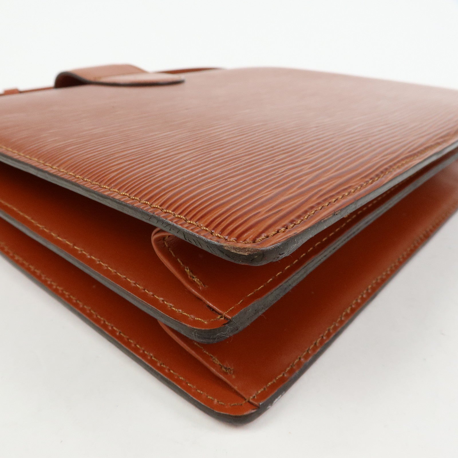 Louis Vuitton Epi Leather Capucines Shoulder Bag Kenya Brown M52343