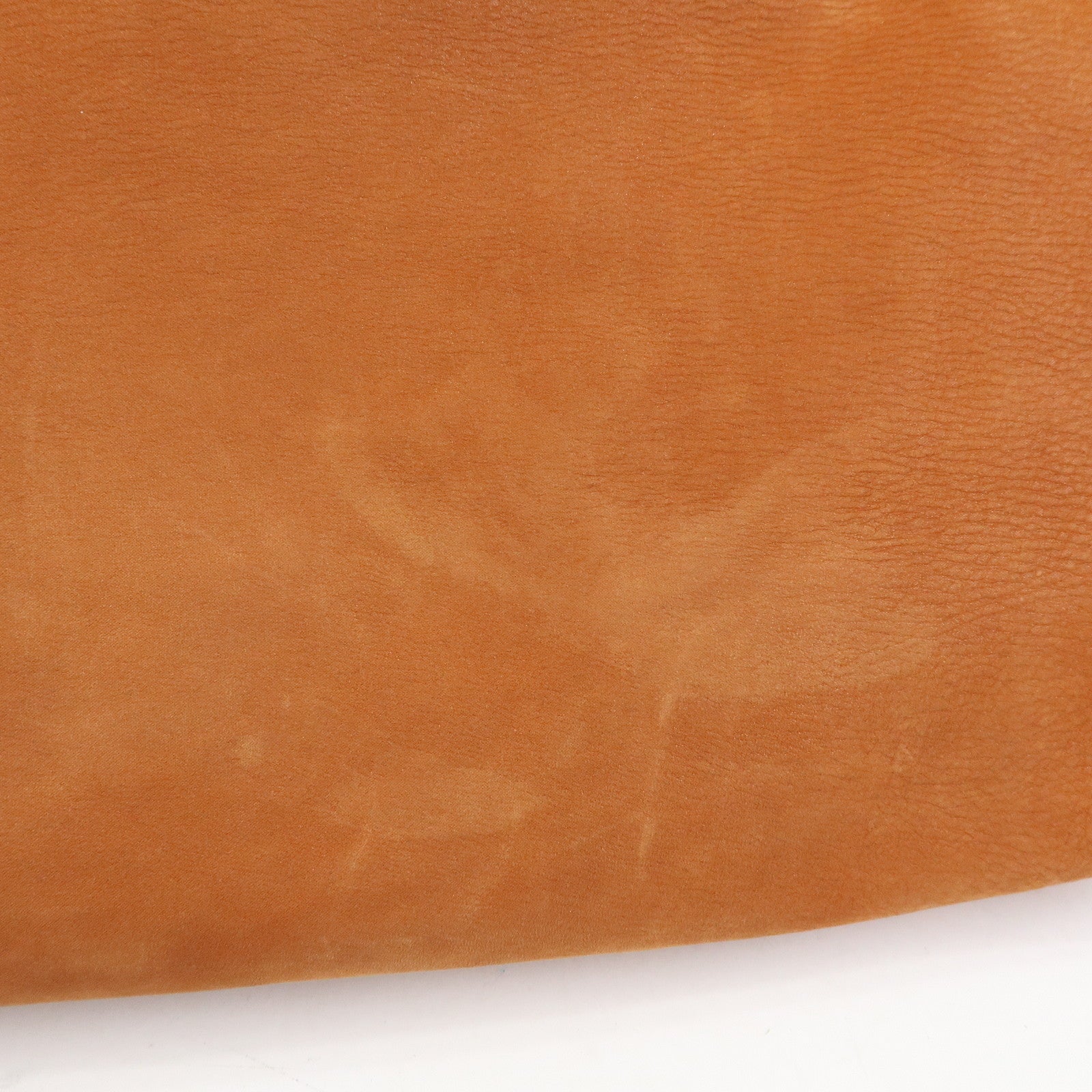 FENDI Leather LAMPO Tote Bag Shoulder Bag Camel Brown 8BR636